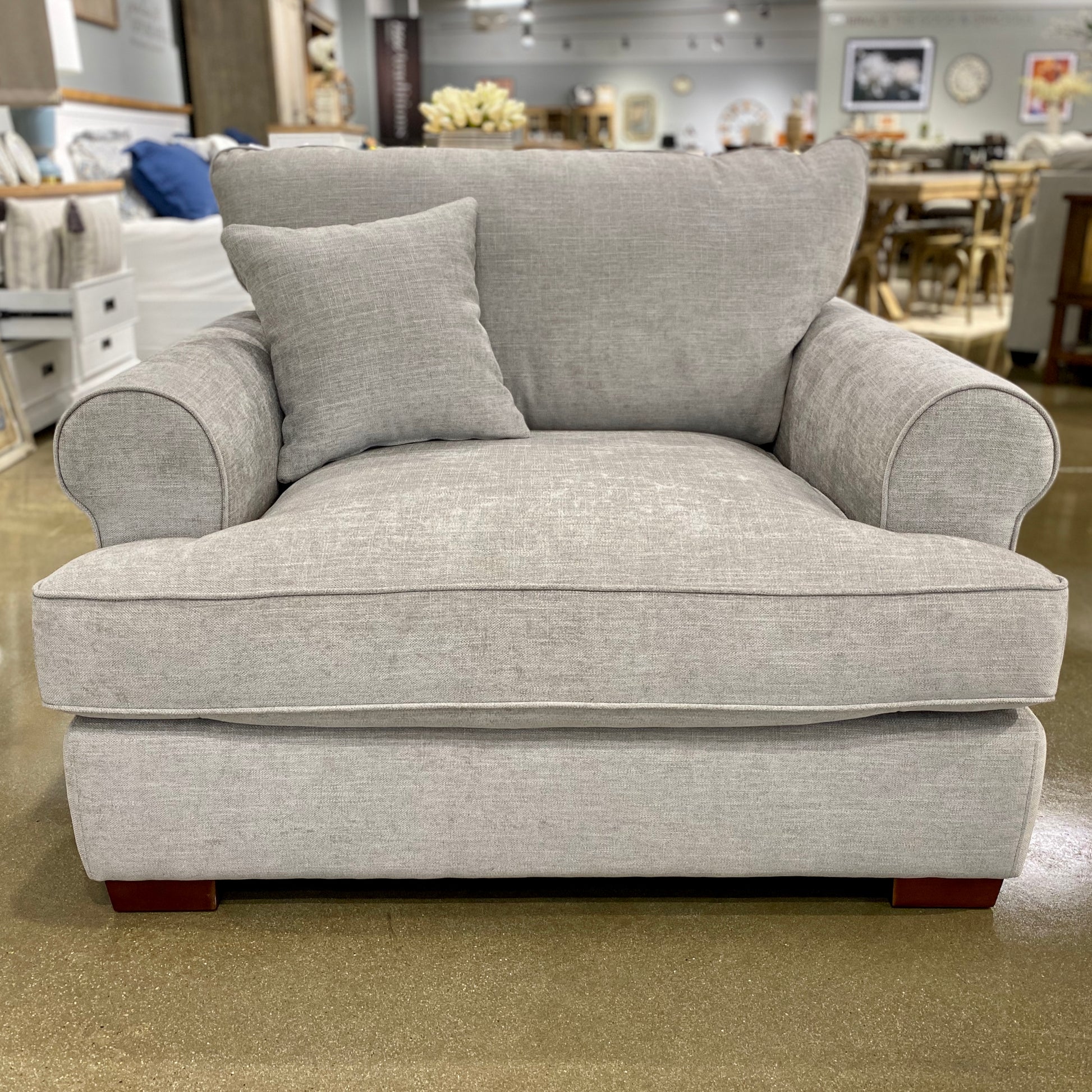 Beverley Amchair - Light Grey