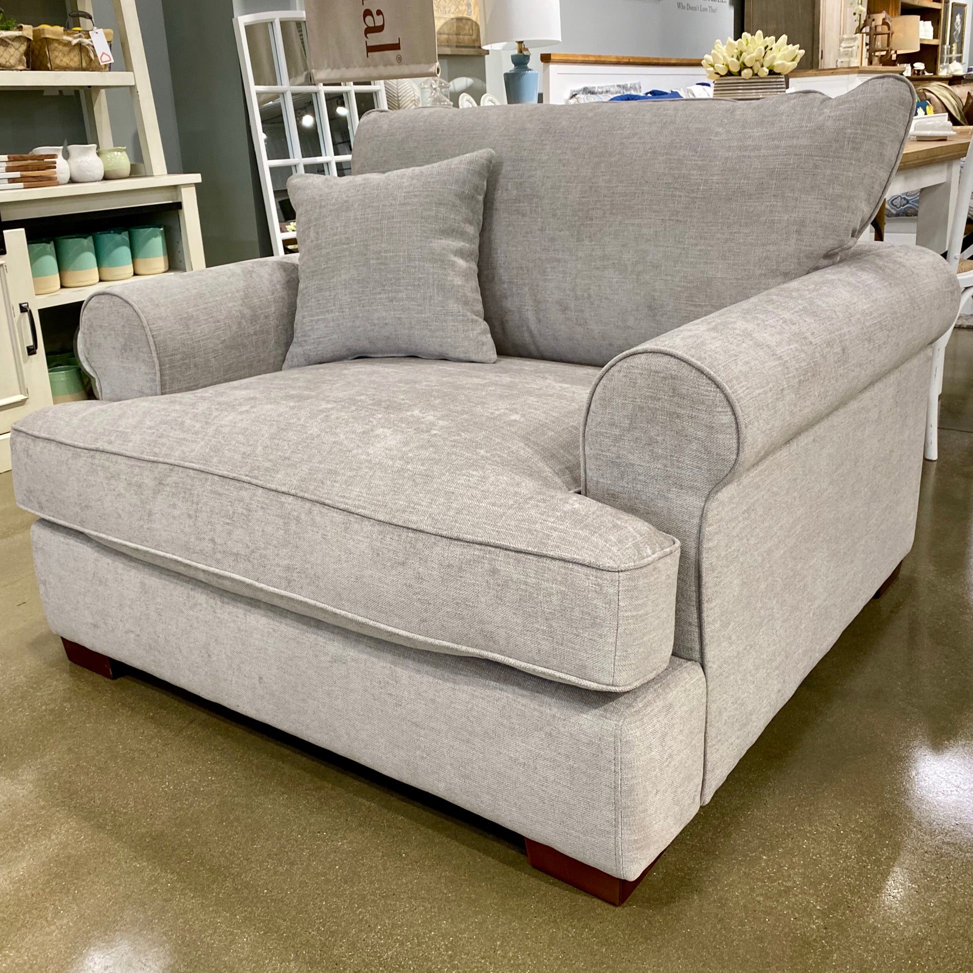 Beverley Amchair - Light Grey