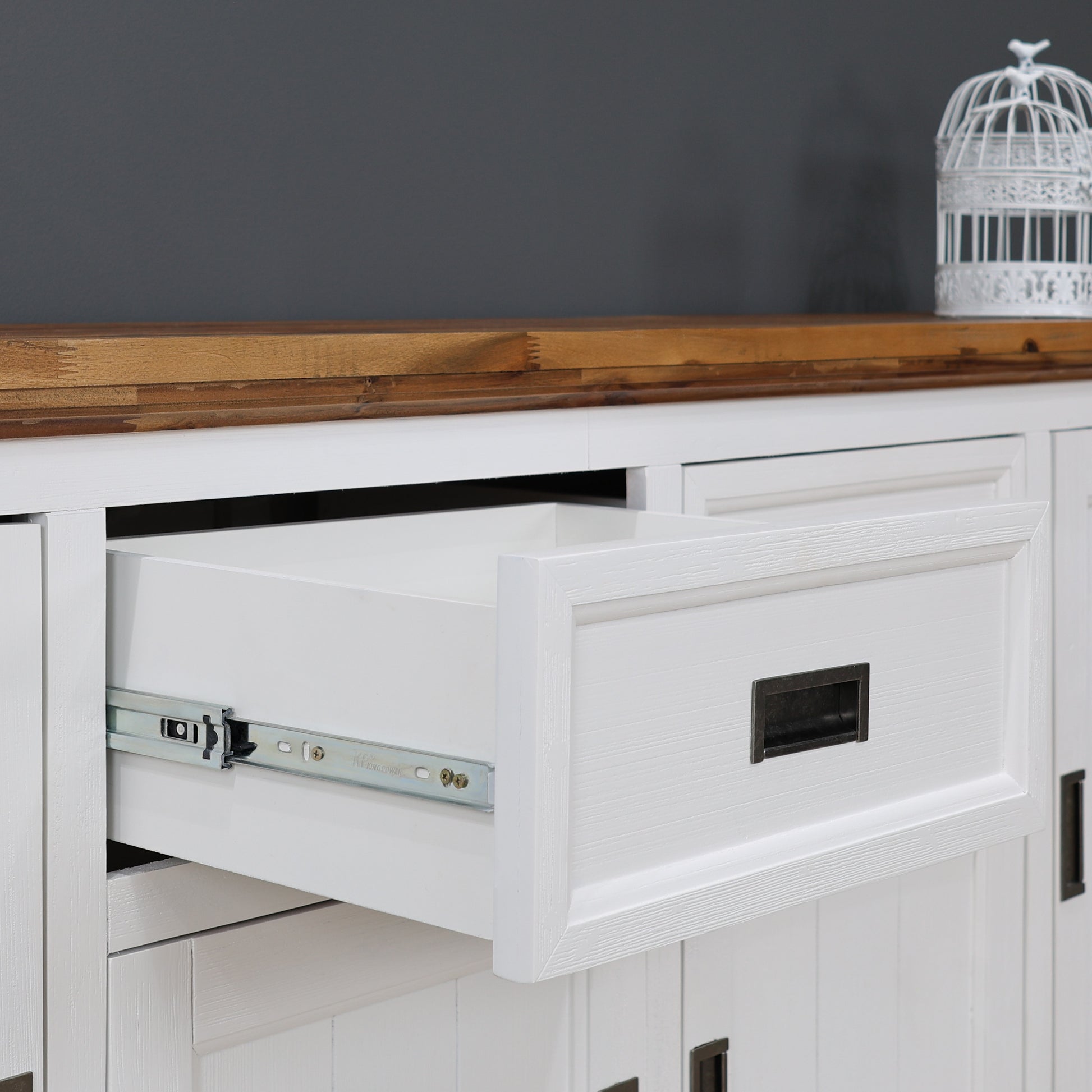 Provedore Two Tone Buffet - Large w/ 4 Doors, 2 Drawers