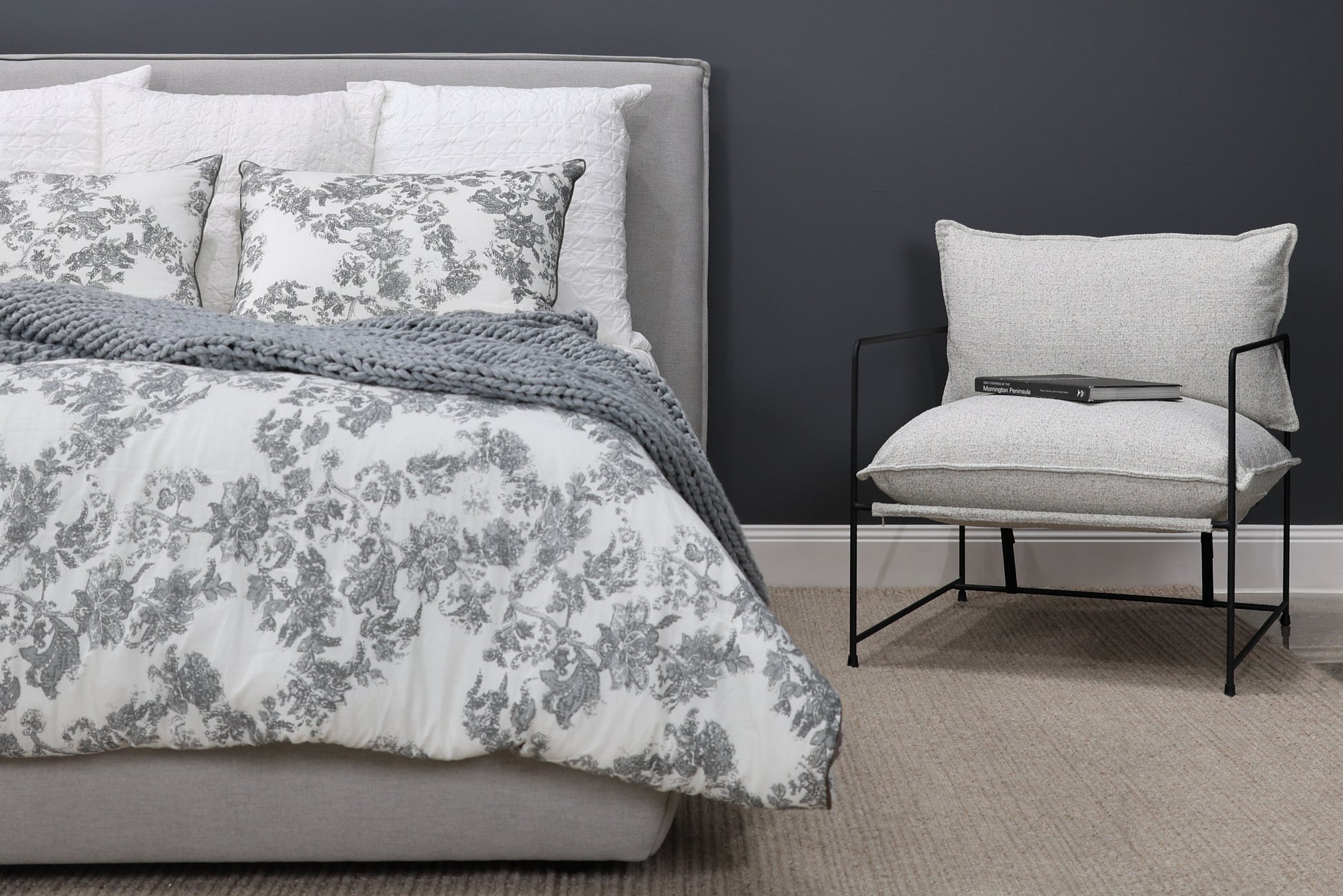 Queenscliff Bed - Light Grey