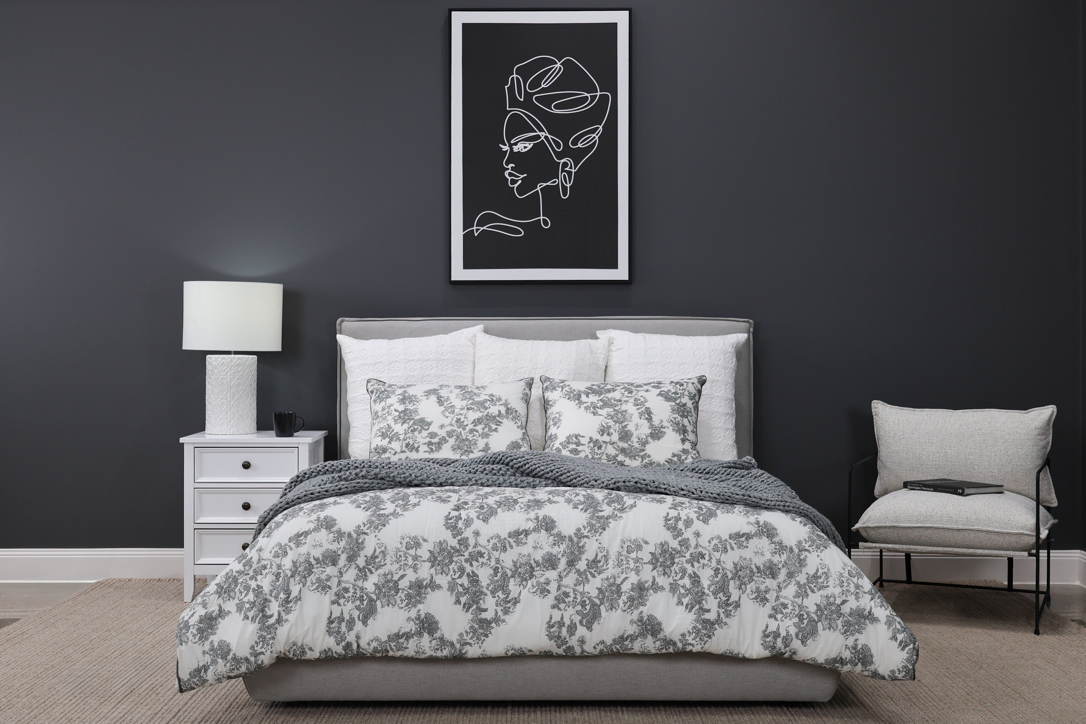 Queenscliff Bed - Light Grey