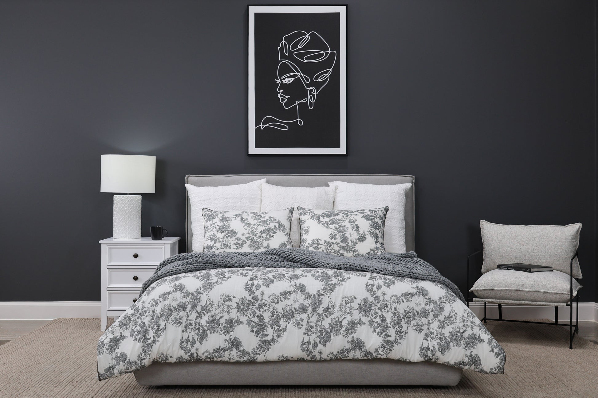 Queenscliff Bed - Light Grey