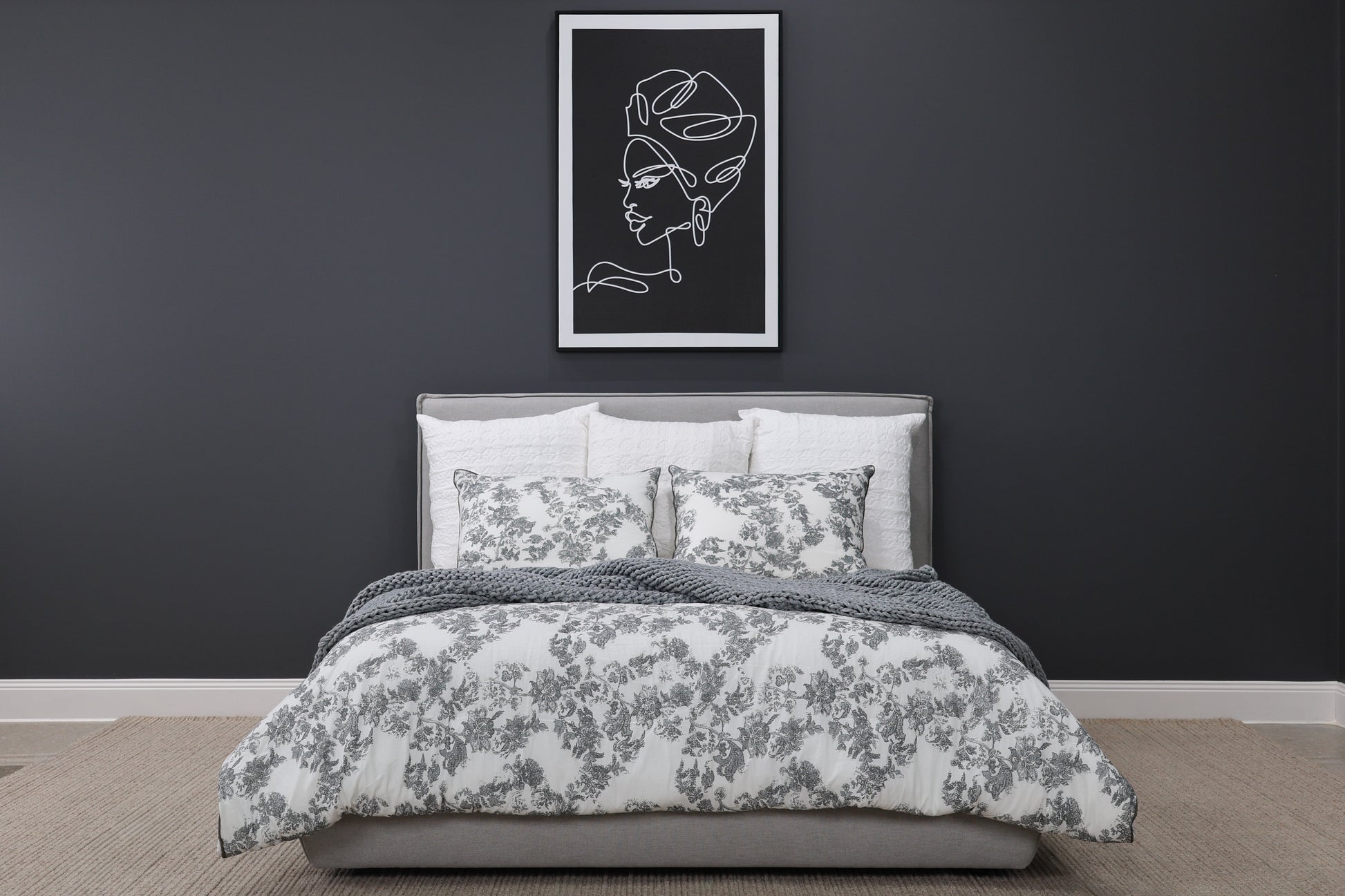 Queenscliff Bed - Light Grey