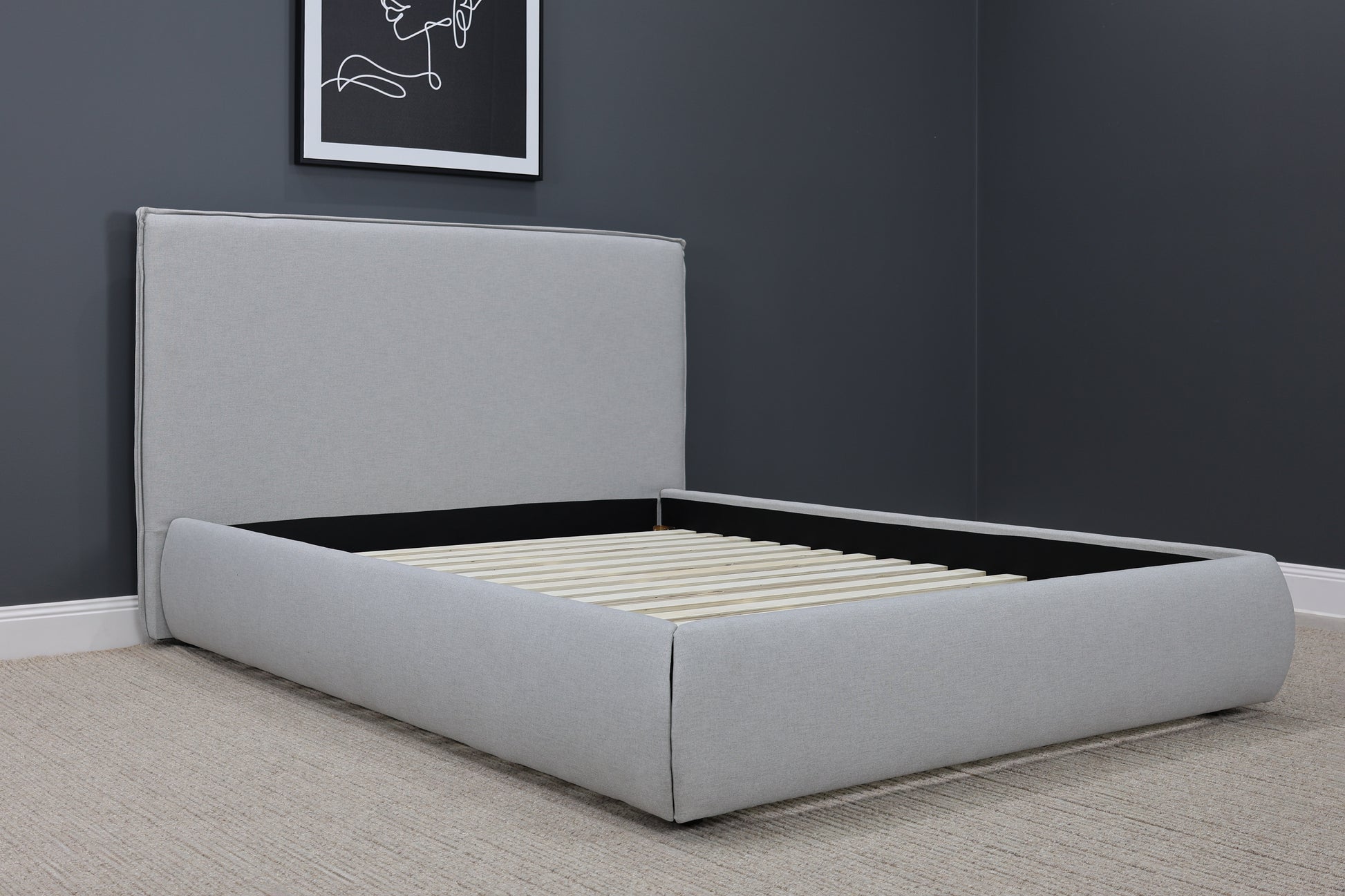 Queenscliff Bed - Light Grey