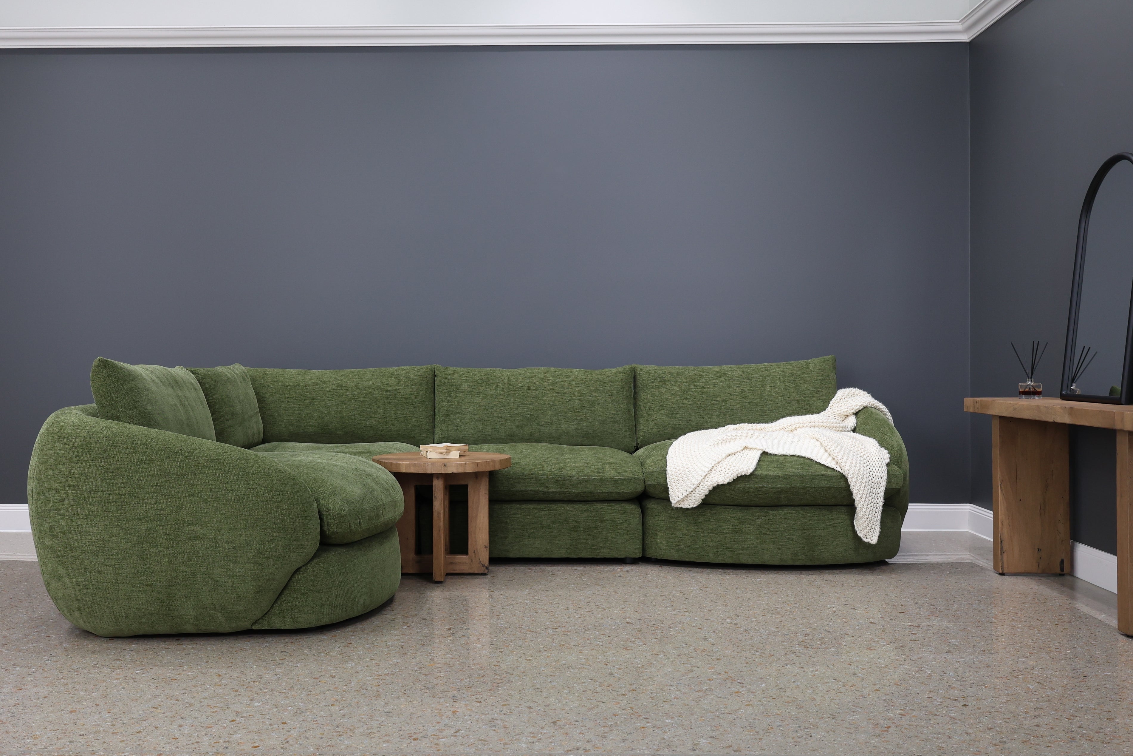 Richmond 4 Piece Corner Lounge - Fern