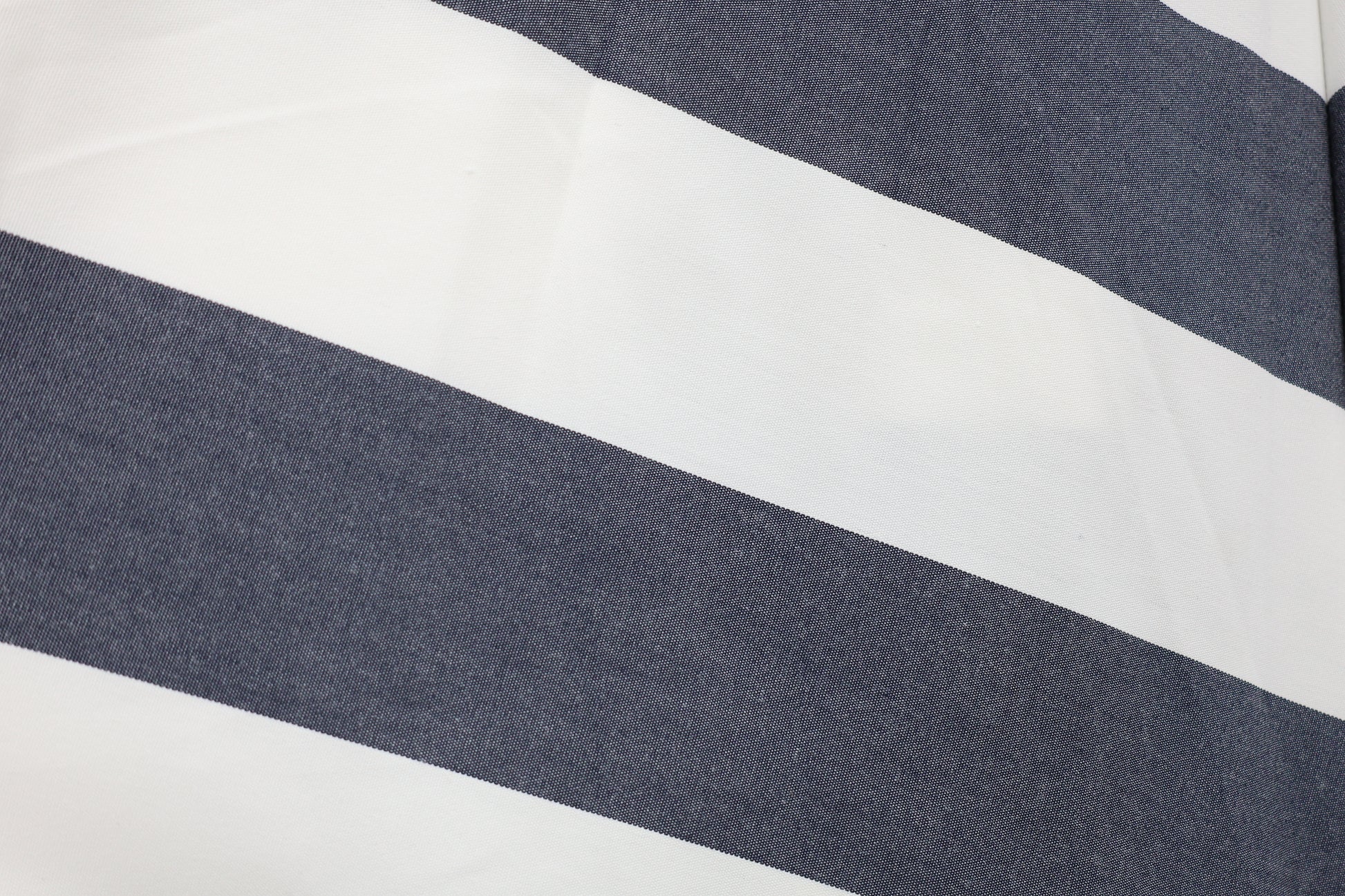 Savannah 380cm Octagonal Cantilever Umbrella - Navy Stripe w/ Wheeled Resin Base