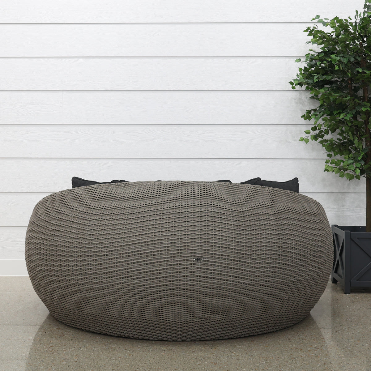 Portsea Large Day Bed - Brushed Grey (No Cove)