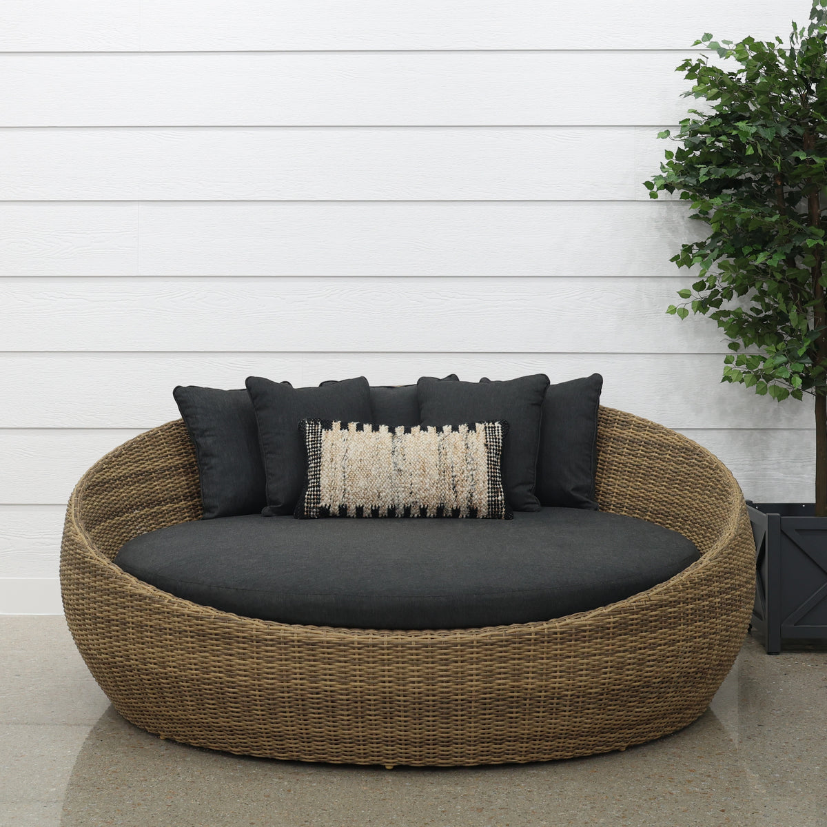 Portsea Large Day Bed - Brushed Wheat (No Cove)