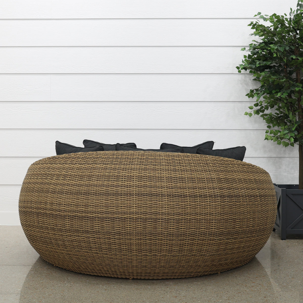 Portsea Large Day Bed - Brushed Wheat (No Cove)
