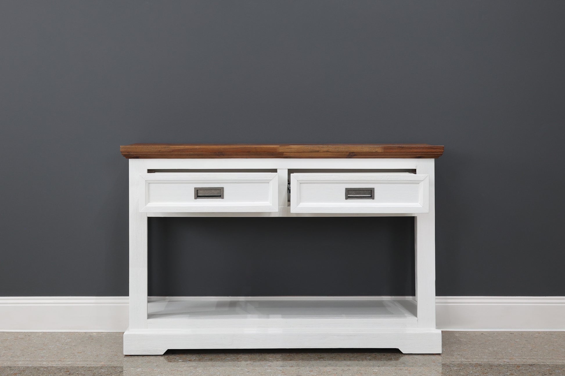 Provedore Two Tone Console Table w/ 2 Drawers