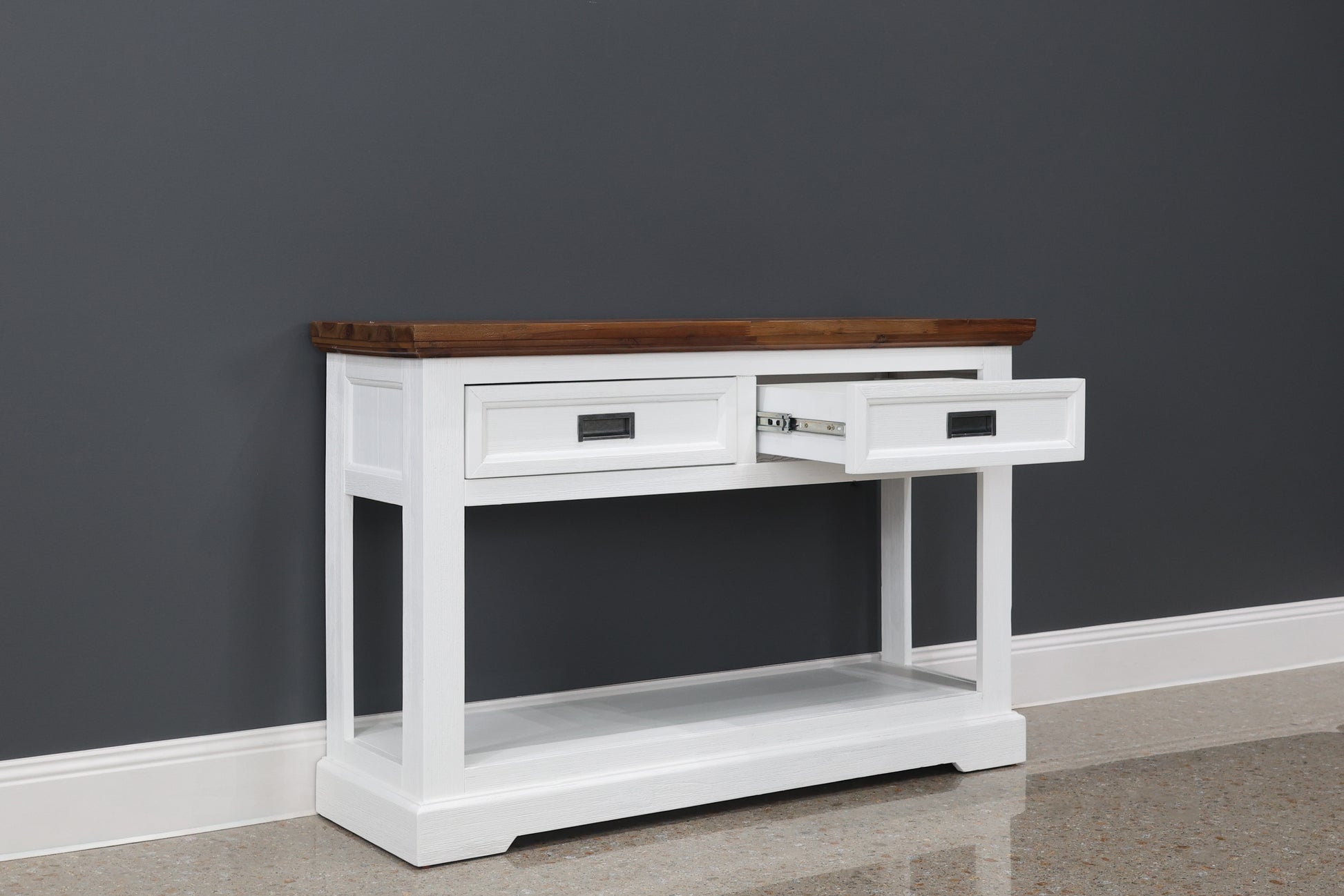 Provedore Two Tone Console Table w/ 2 Drawers