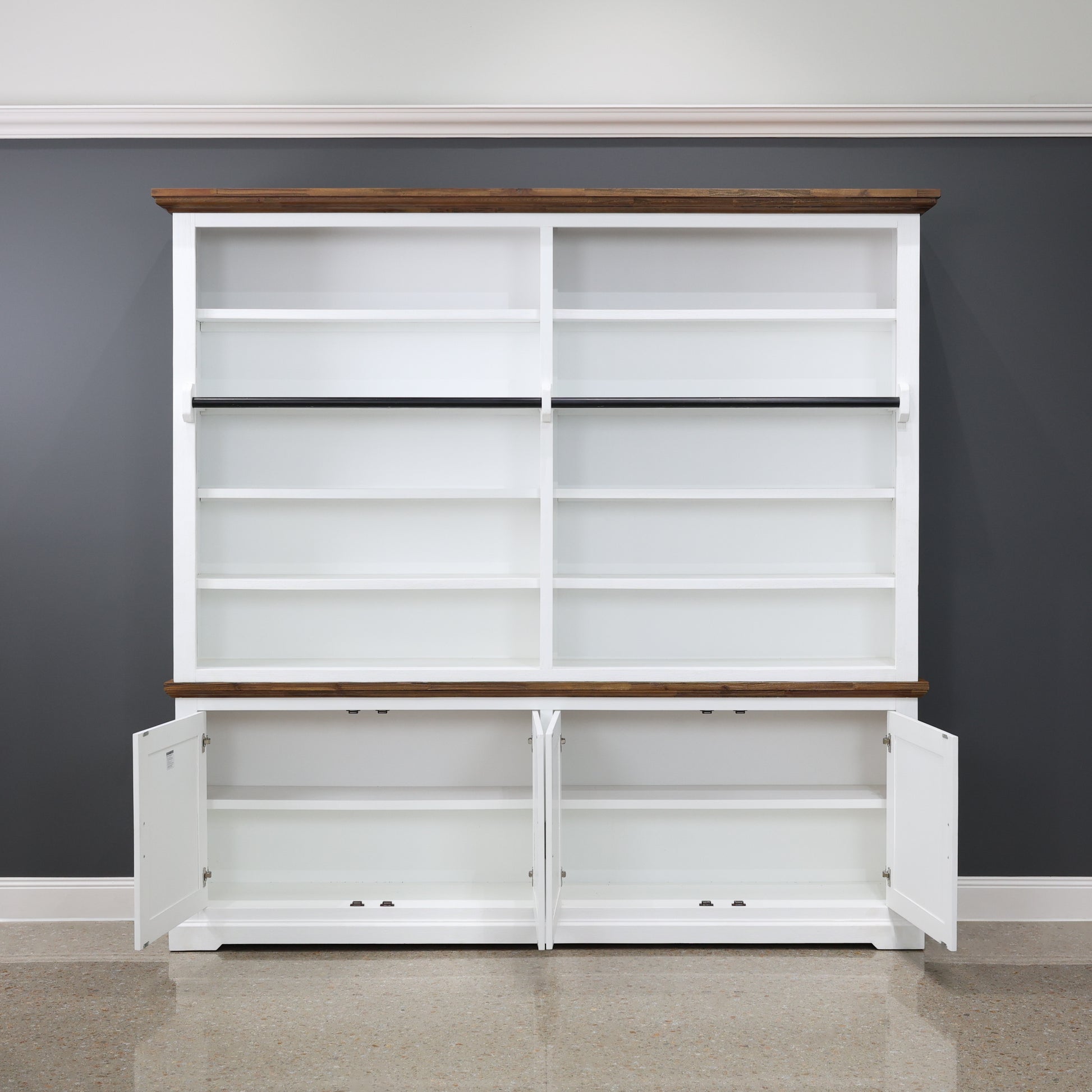 Provedore Two Tone Library w/ Decorative Ladder