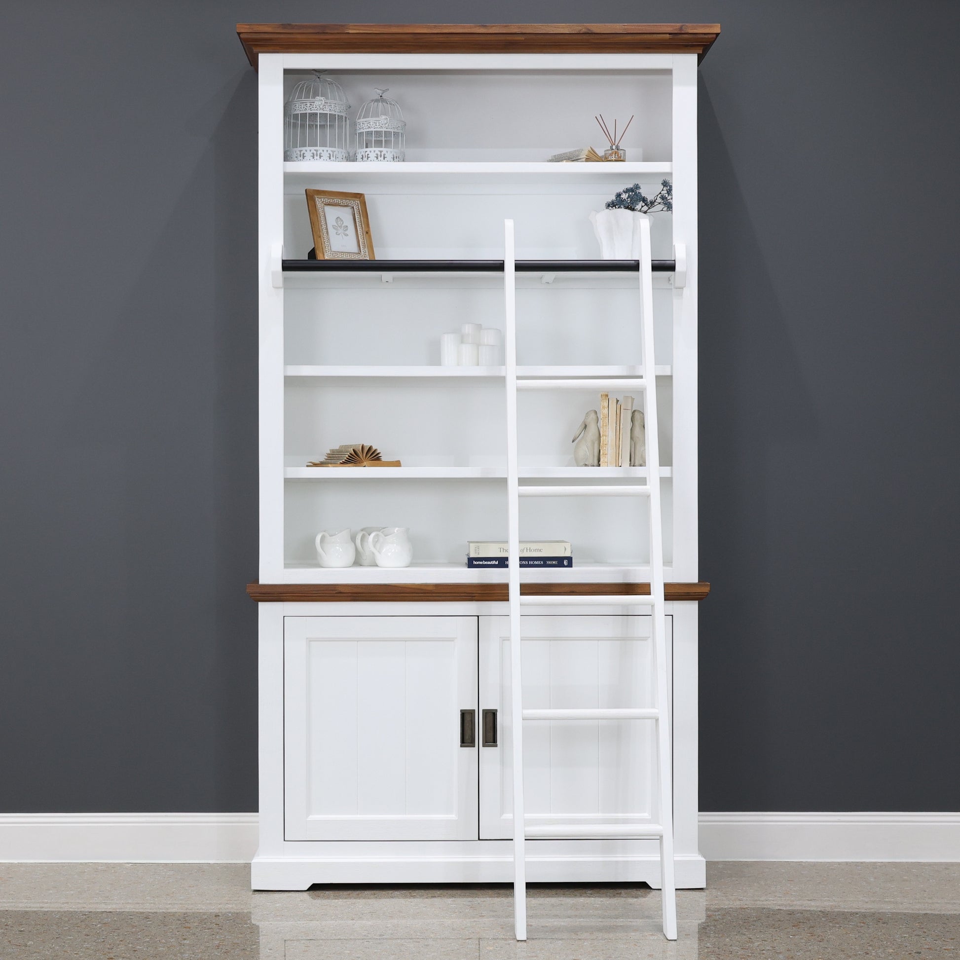 Provedore Two Tone Library Small w/ Decorative Ladder