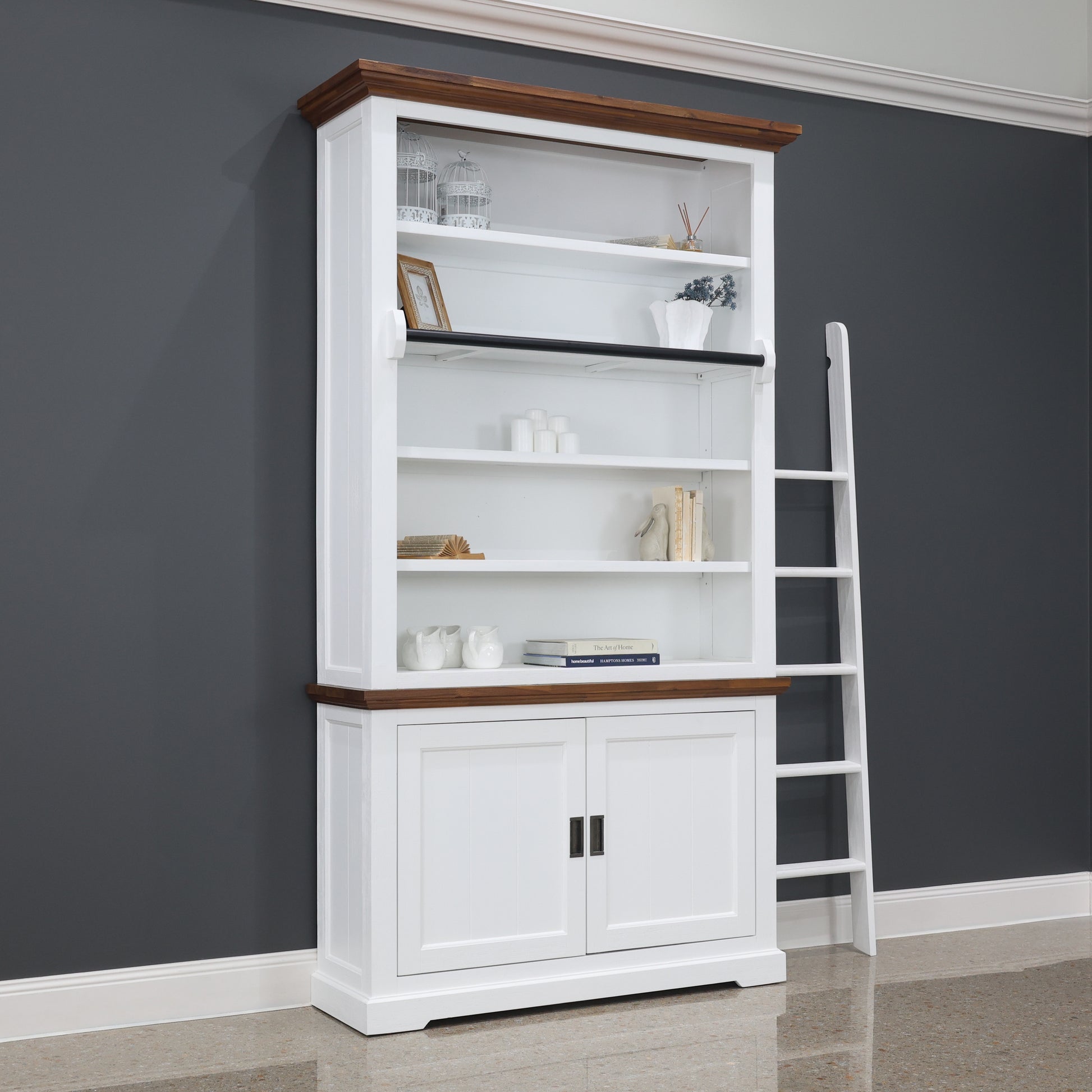Provedore Two Tone Library Small w/ Decorative Ladder