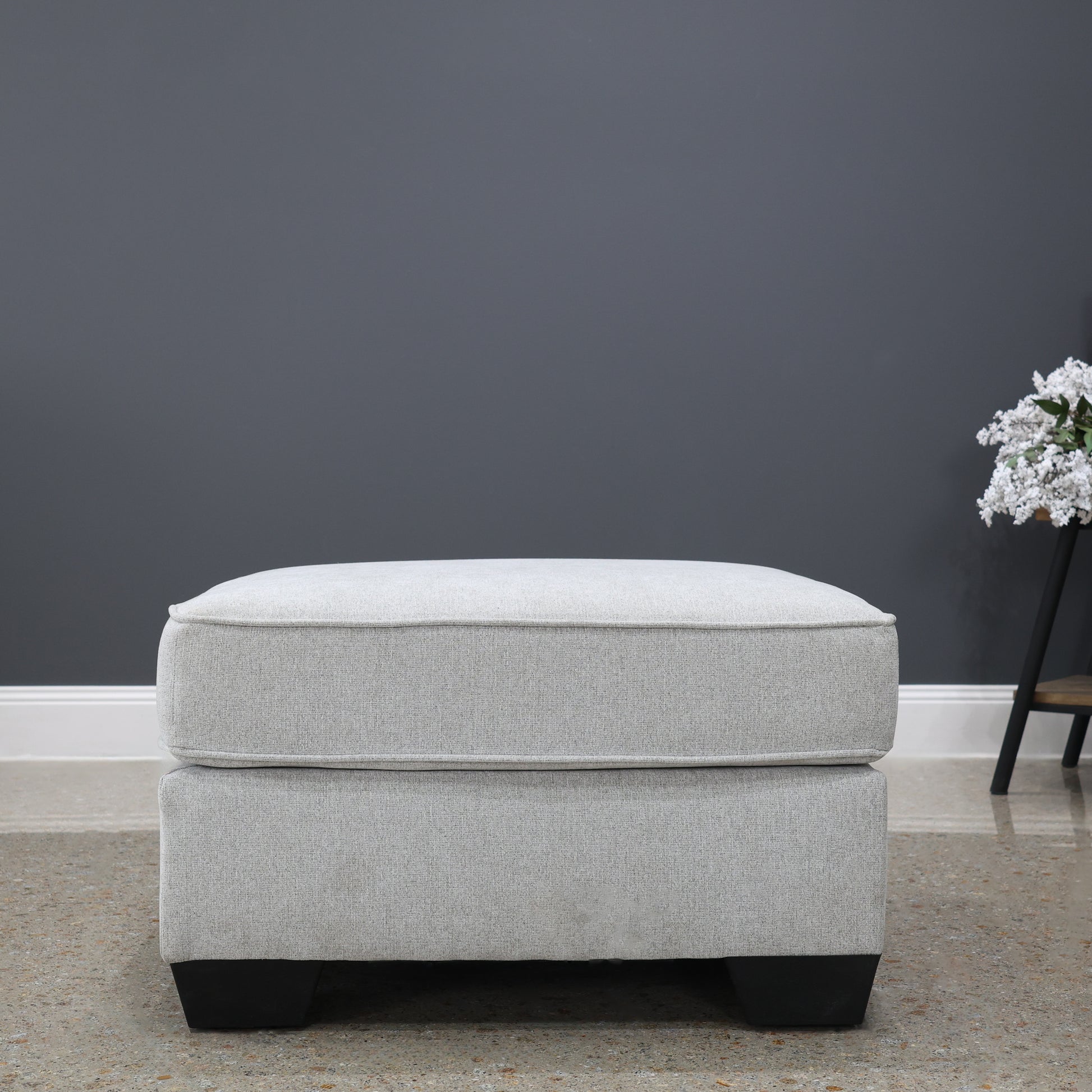 Victoria Ottoman - Light Grey