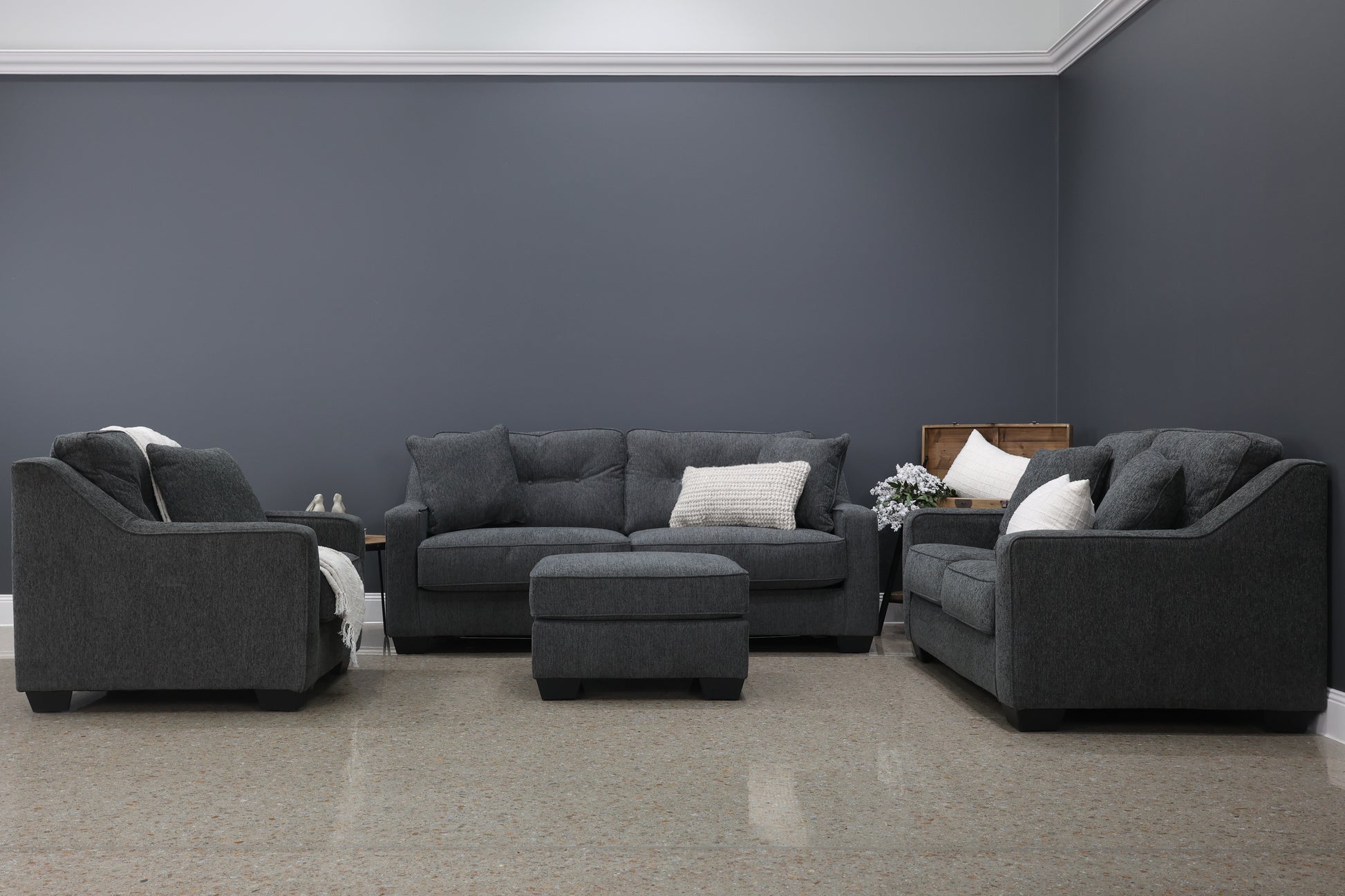 Victoria Armchair - Dark Grey