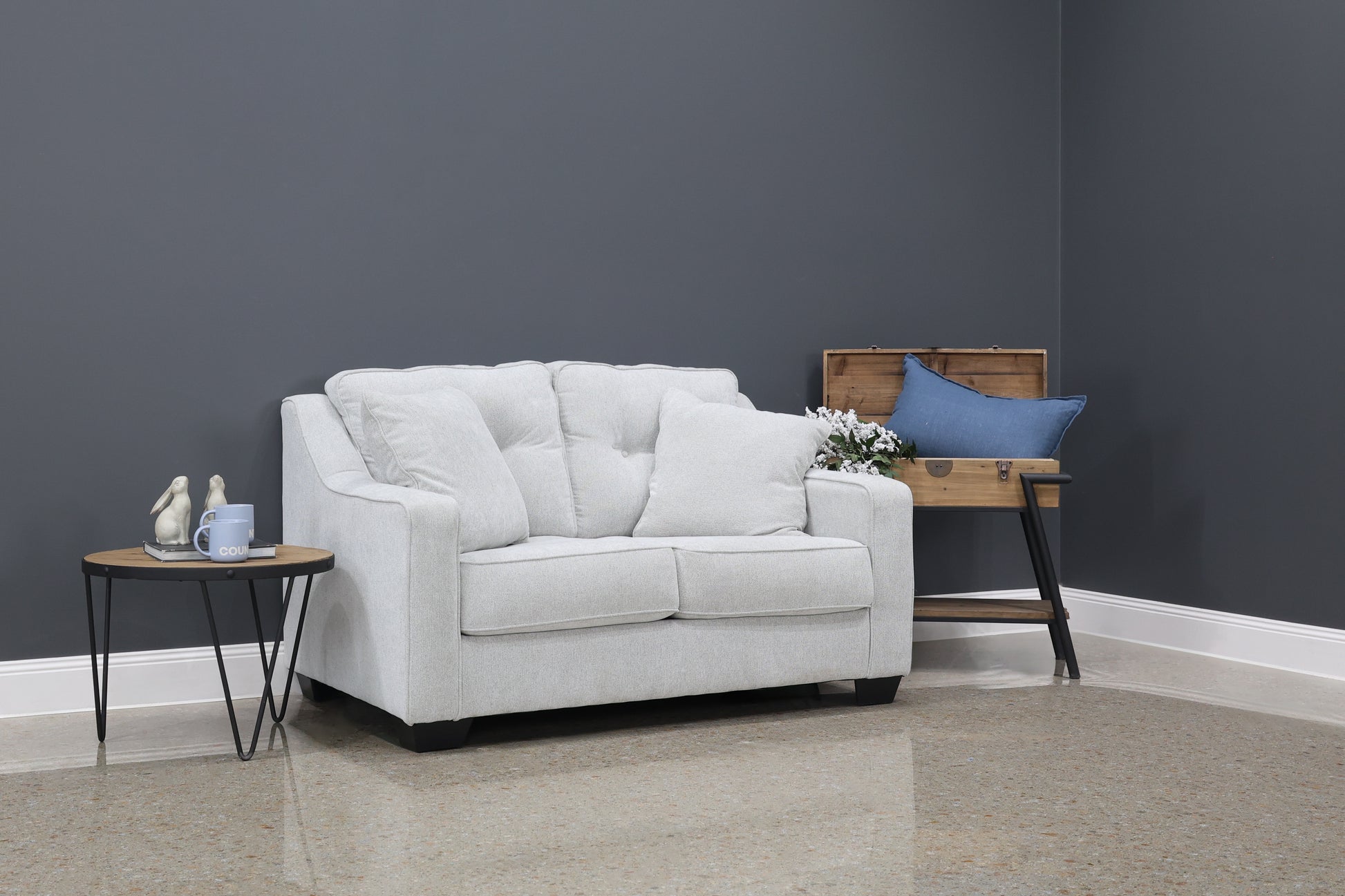 Victoria Loveseat - Light Grey