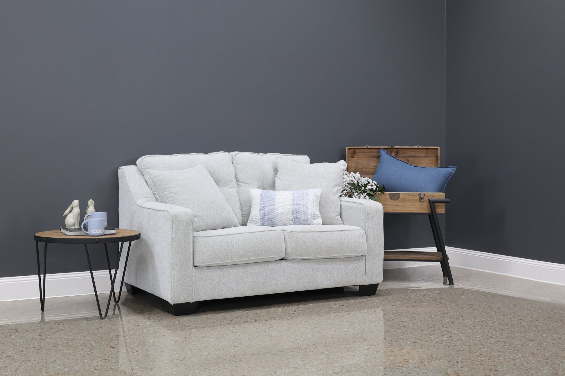 Victoria Loveseat - Light Grey