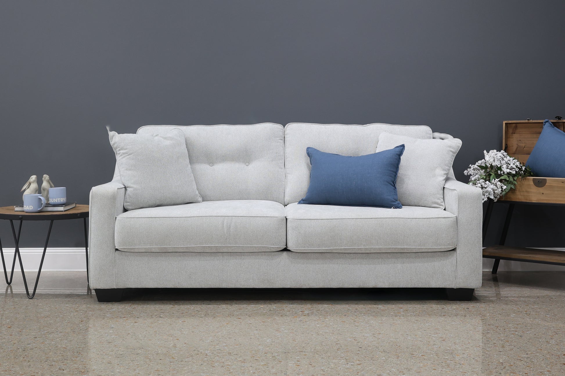 Victoria Queen Sofa Sleeper - Light Grey