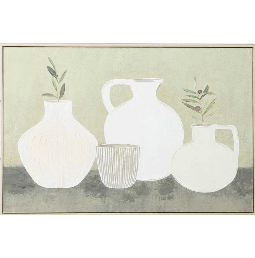 Vases with Olives Canvas