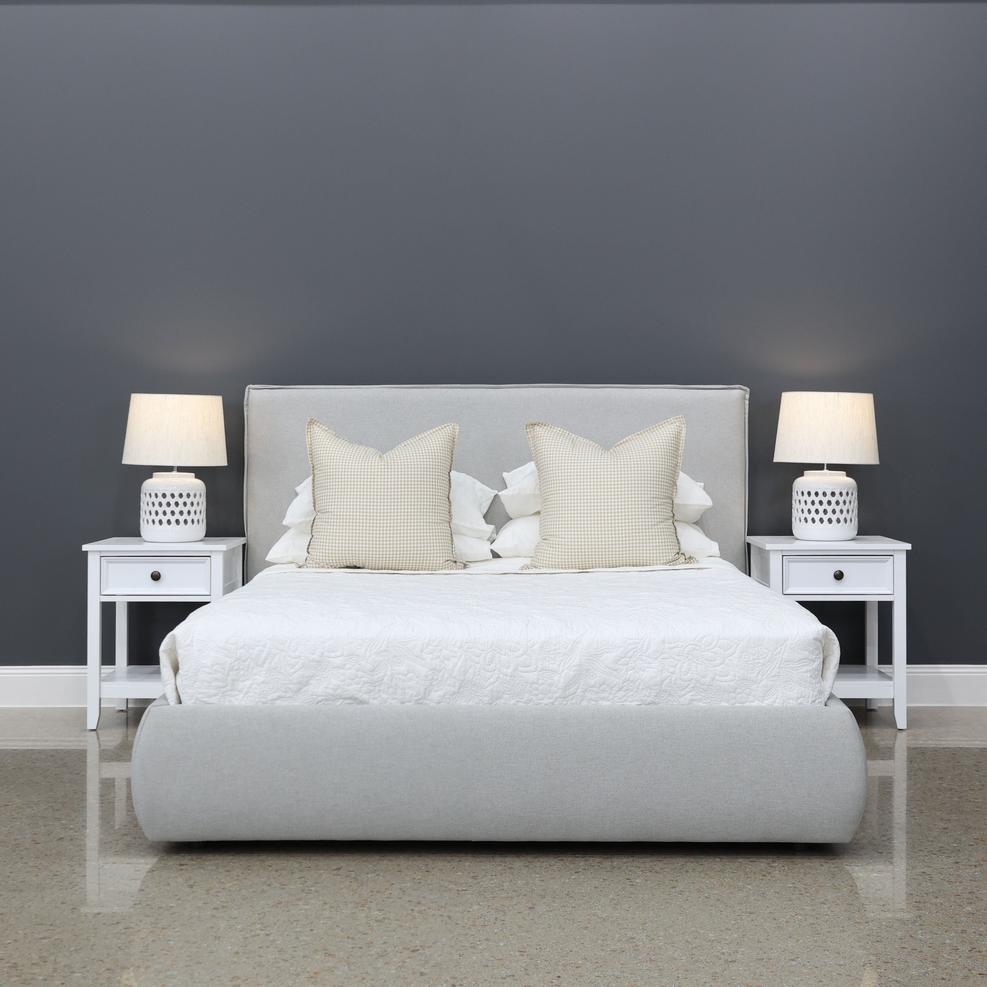 Queenscliff Bed - Light Grey