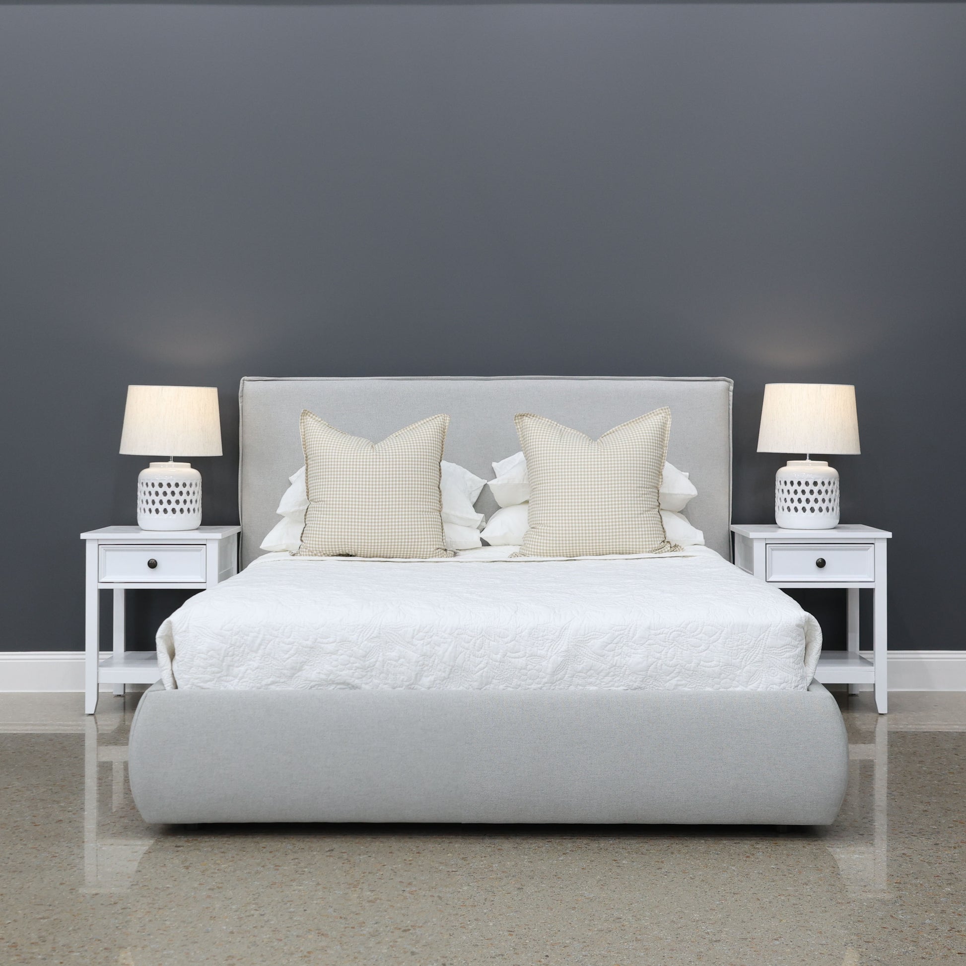 Queenscliff Bed - Light Grey