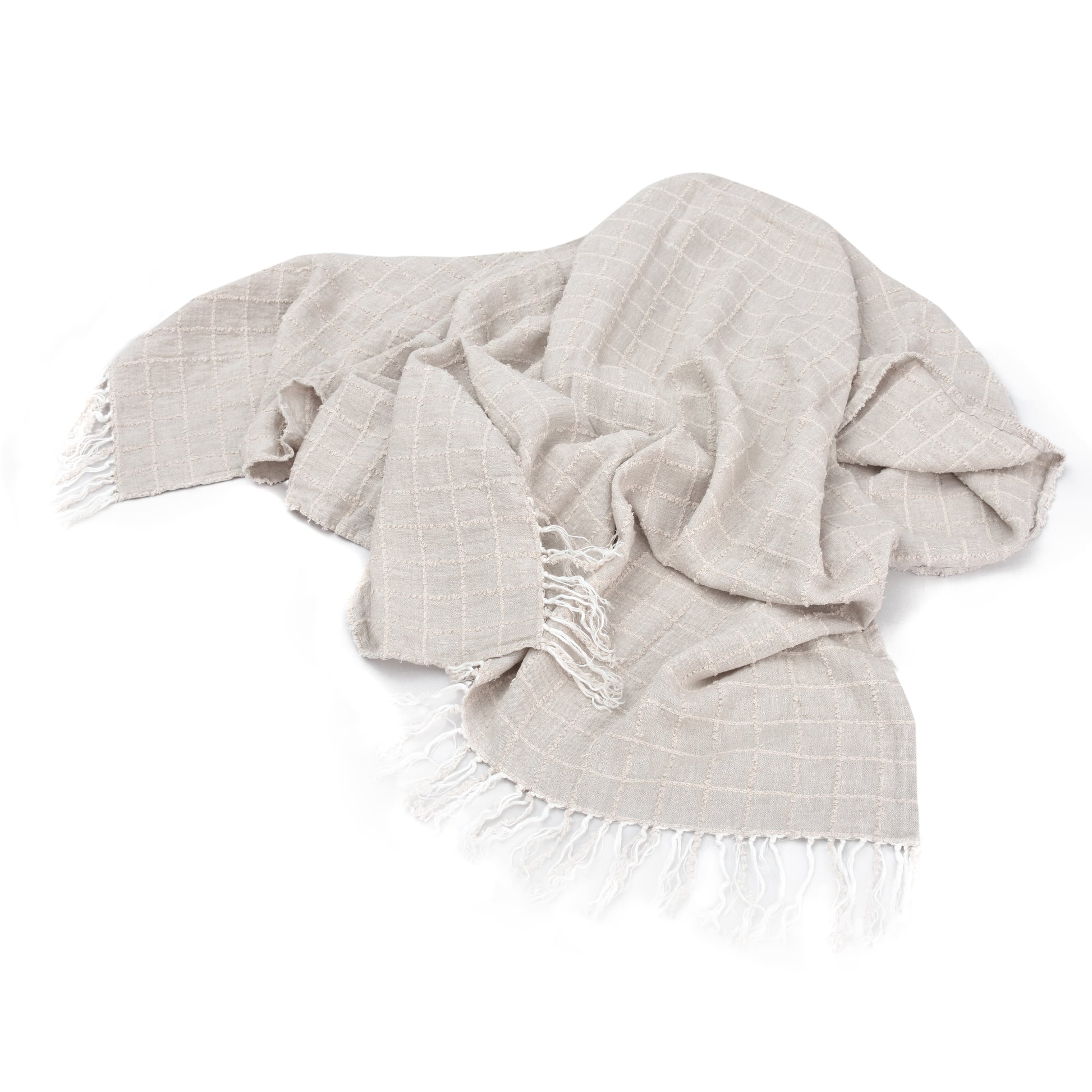 Otto Throw 130x170cm - Natural Linen
