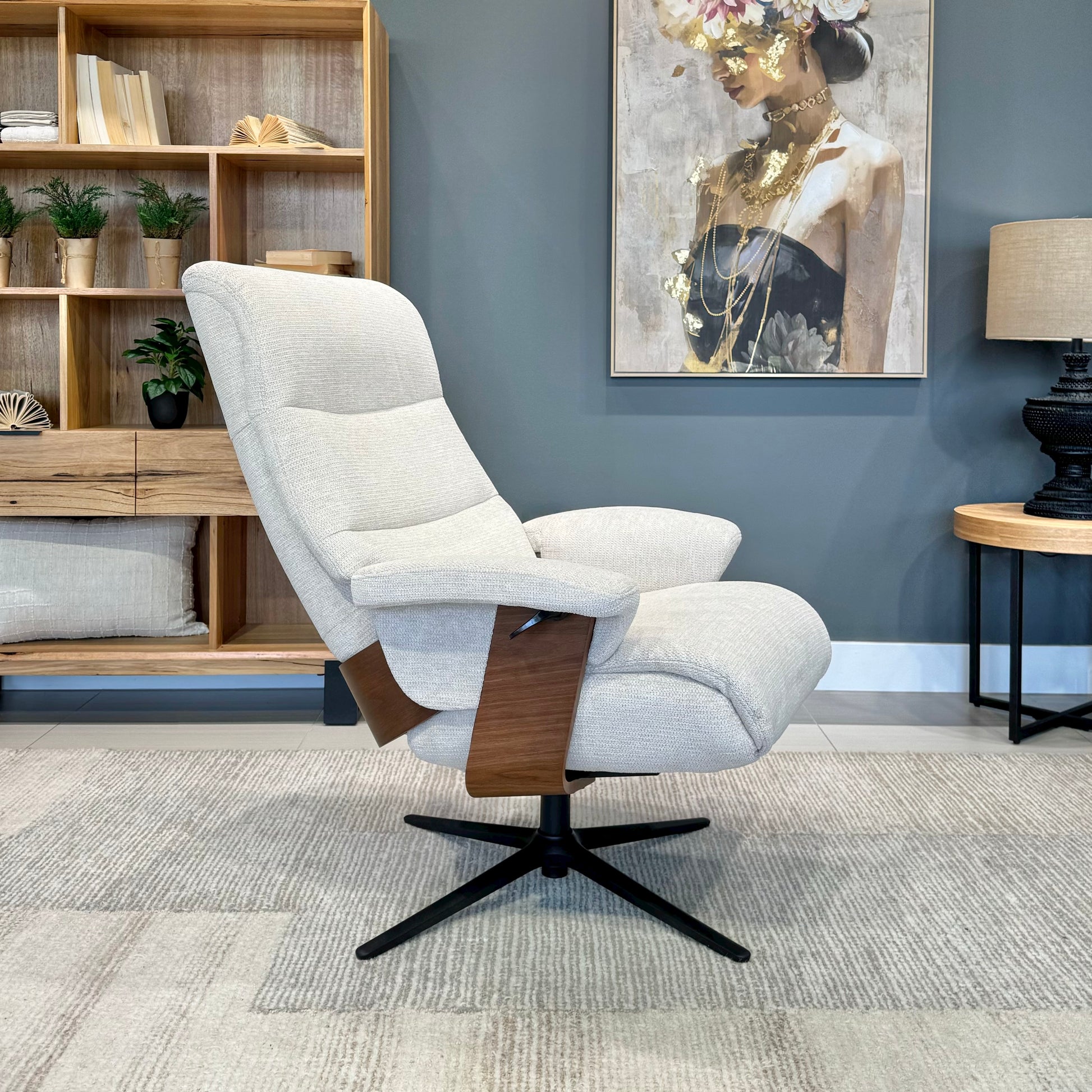 Seville Chair & Ottoman - Aragon