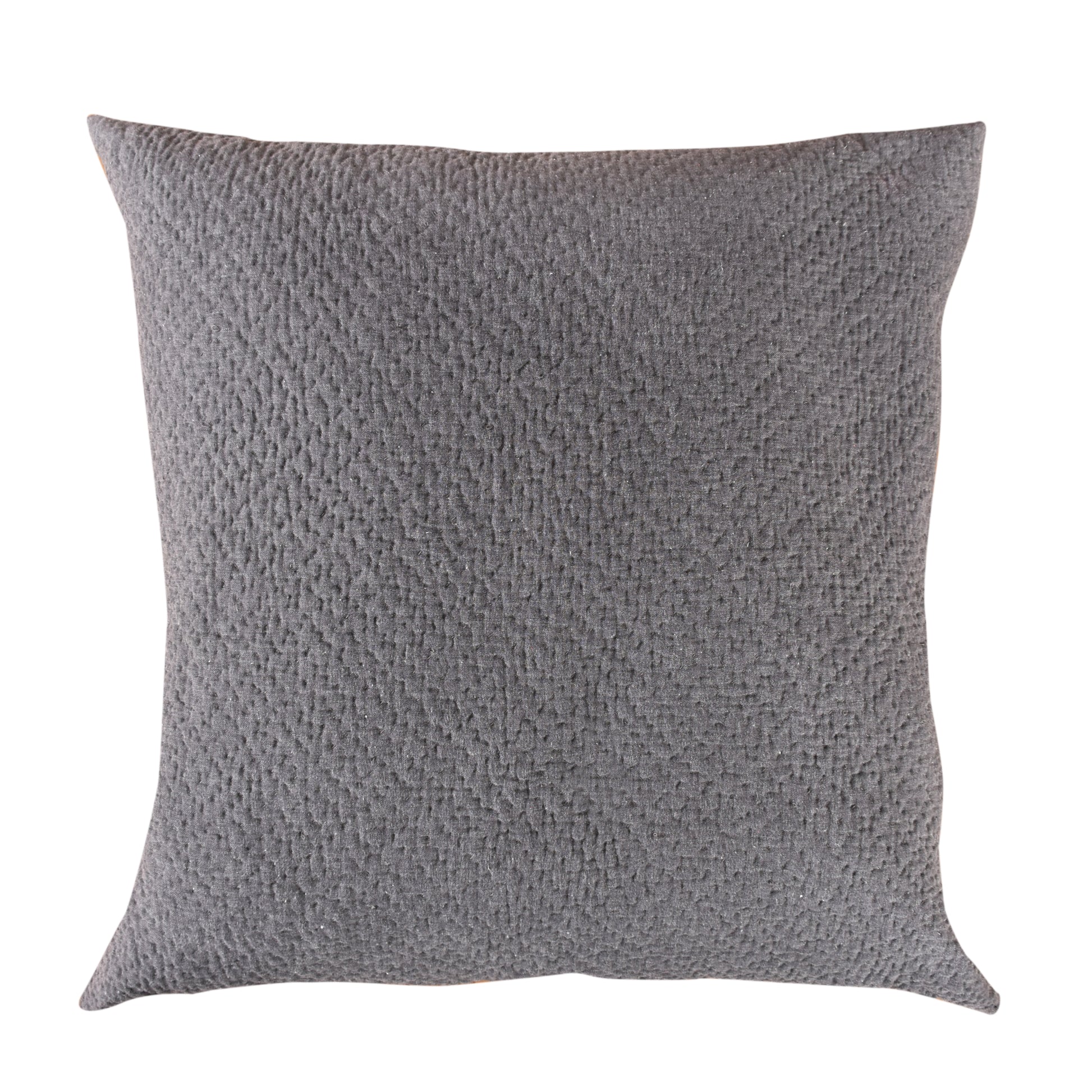 River Pair European Pillow Shams - Charcoal