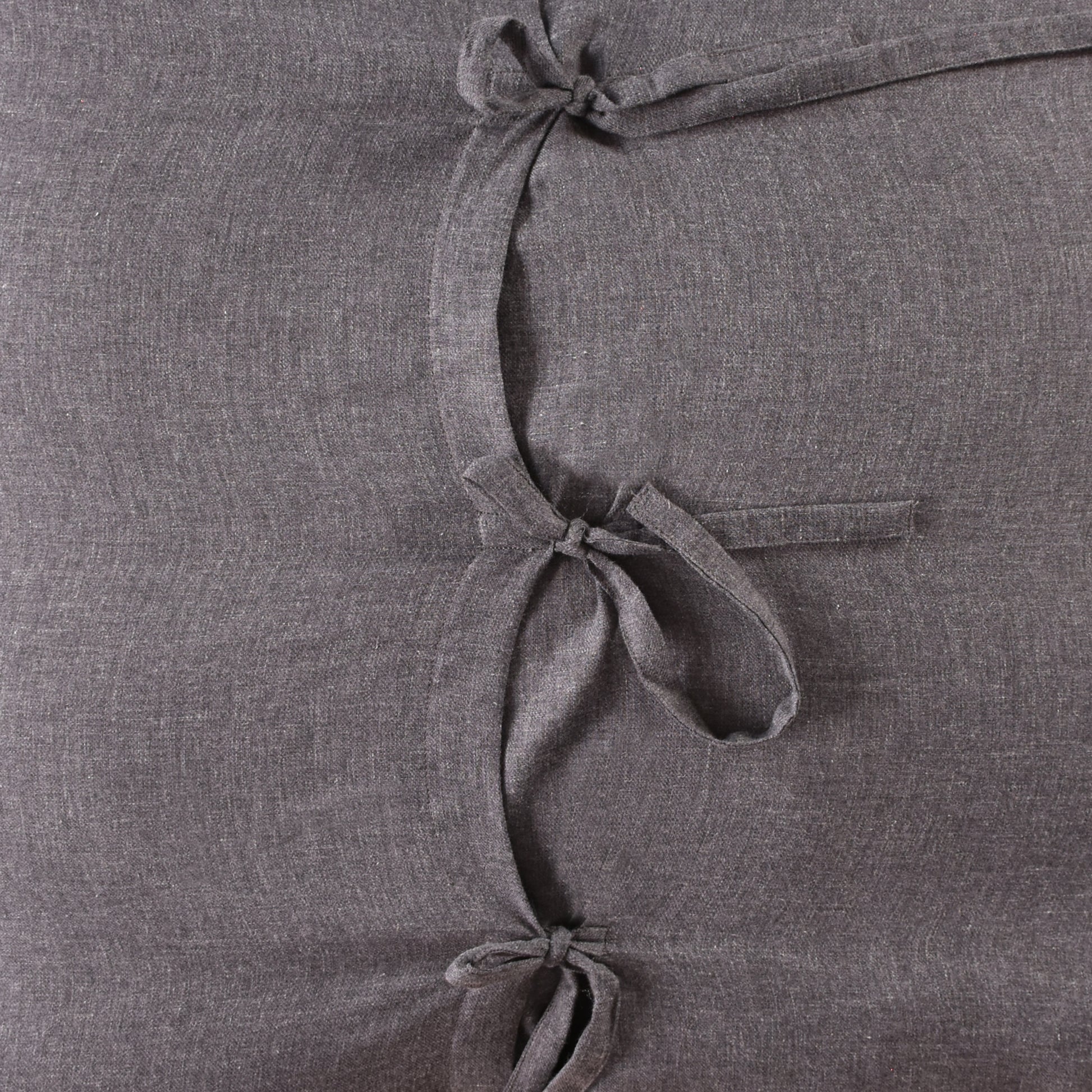 River Pair European Pillow Shams - Charcoal