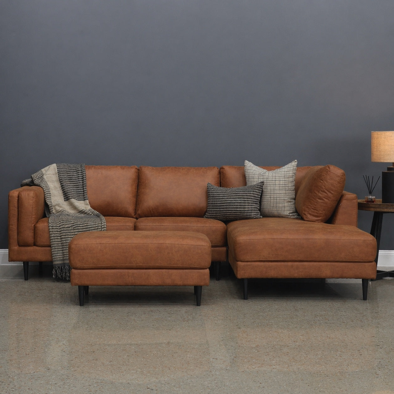 Canberra Sofa Chaise - Highland Buff
