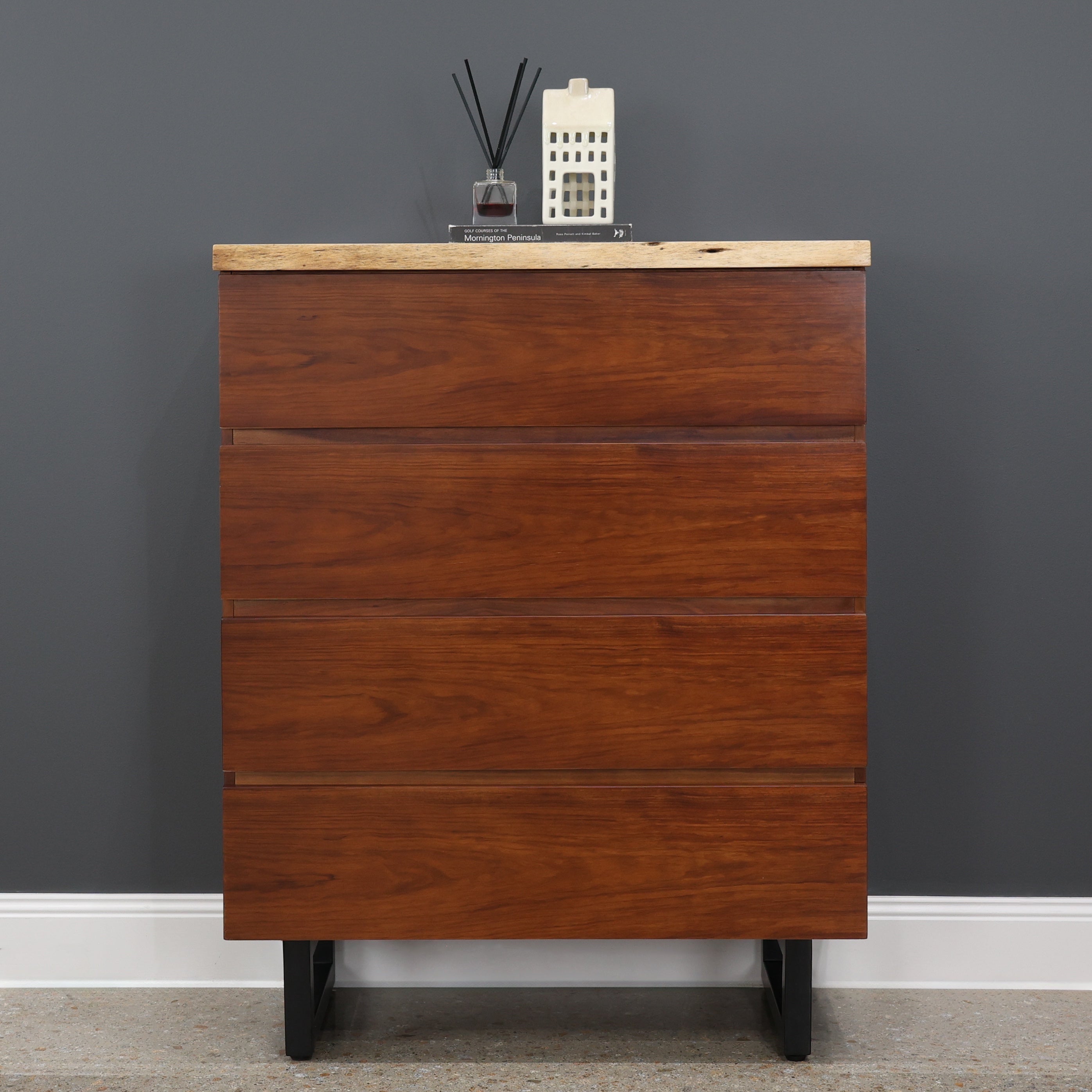 Dark Valley Tallboy 4 Drawers