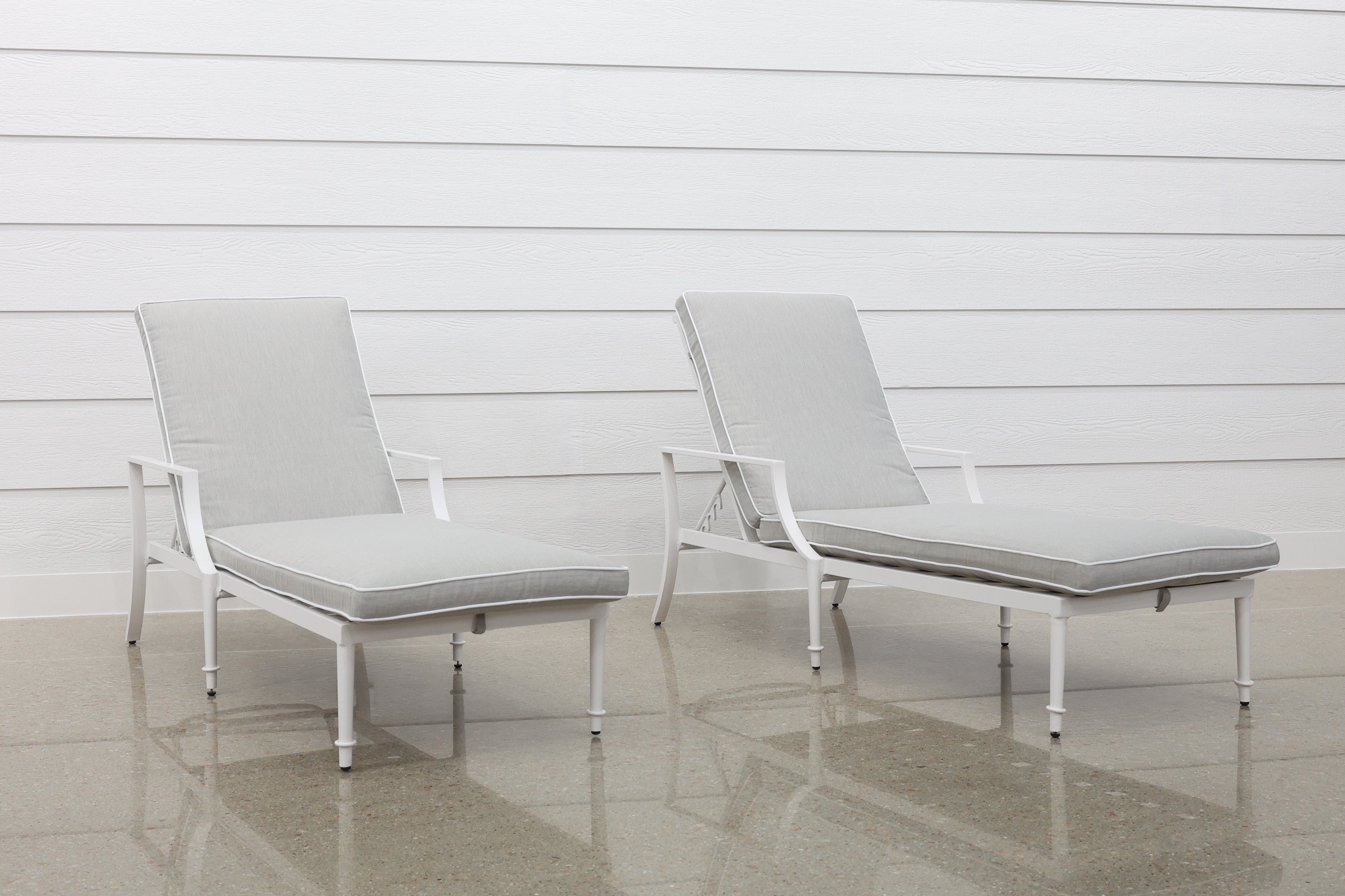 Elmore Sun Lounge Set Of 2 - White