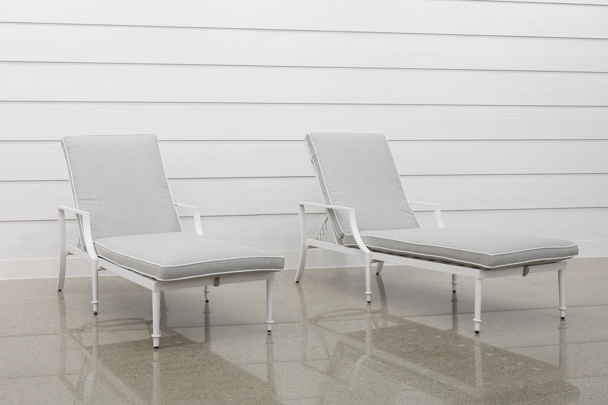 Elmore Sun Lounge Set Of 2 - White