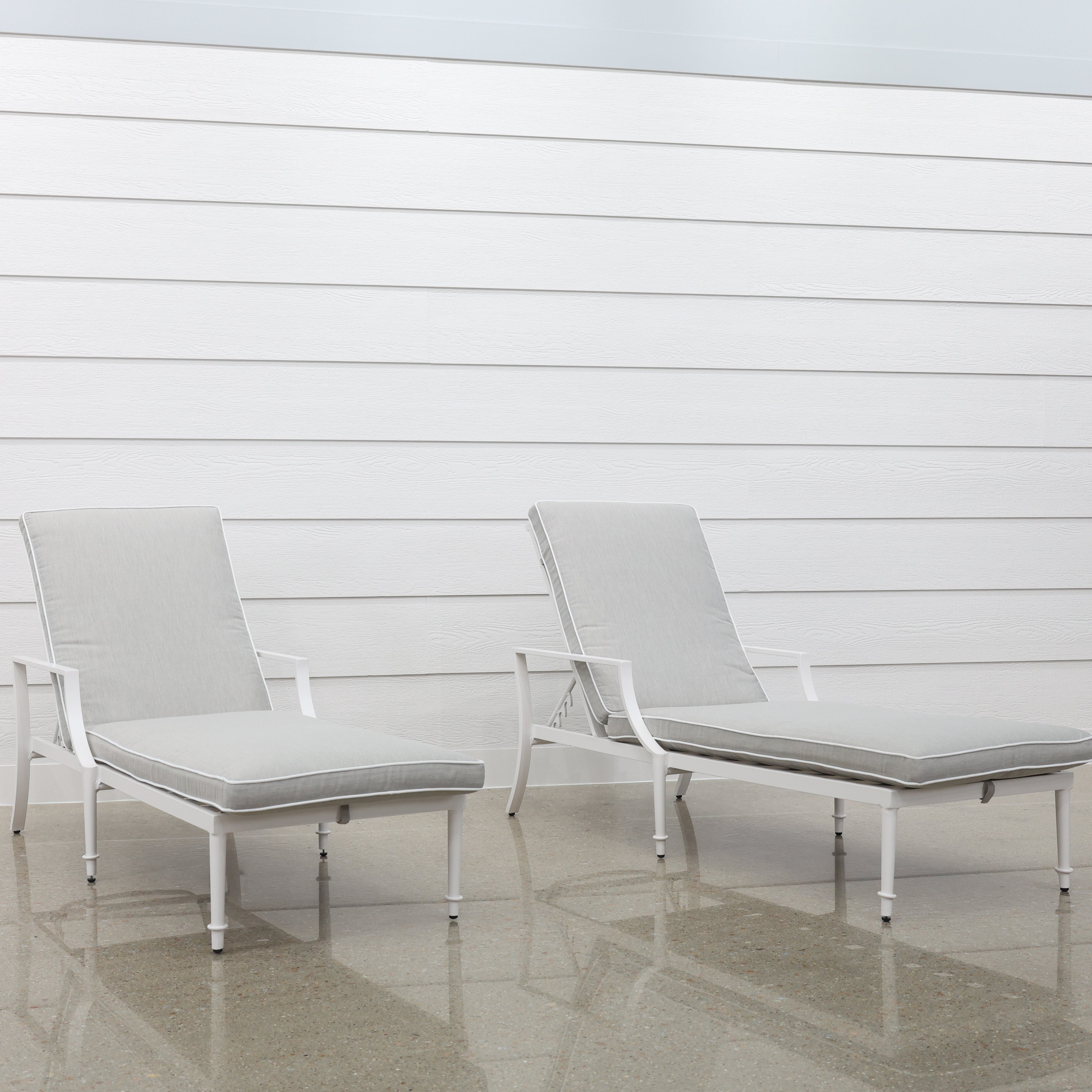 Elmore Sun Lounge Set Of 2 - White