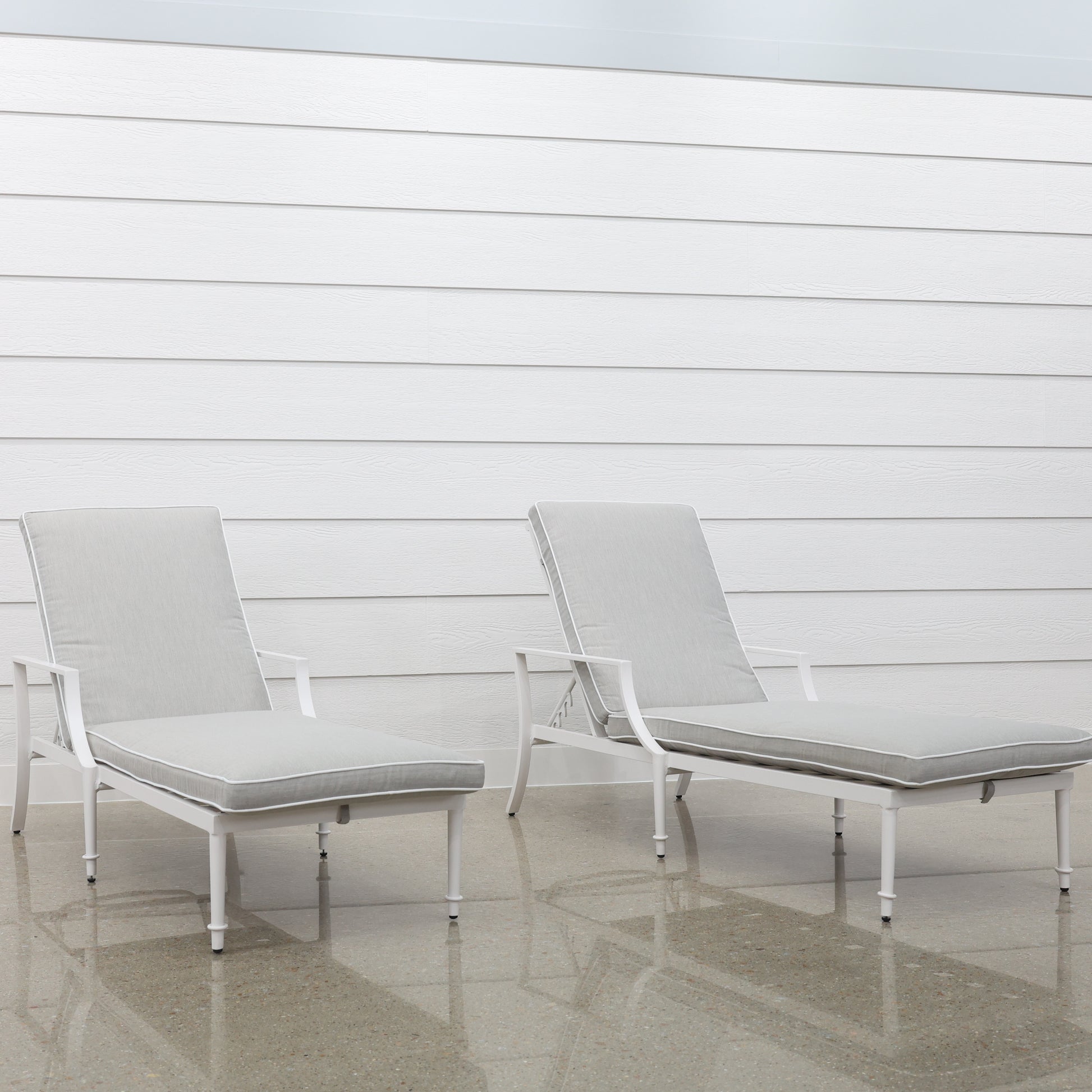 Elmore Sun Lounge Set Of 2 - White