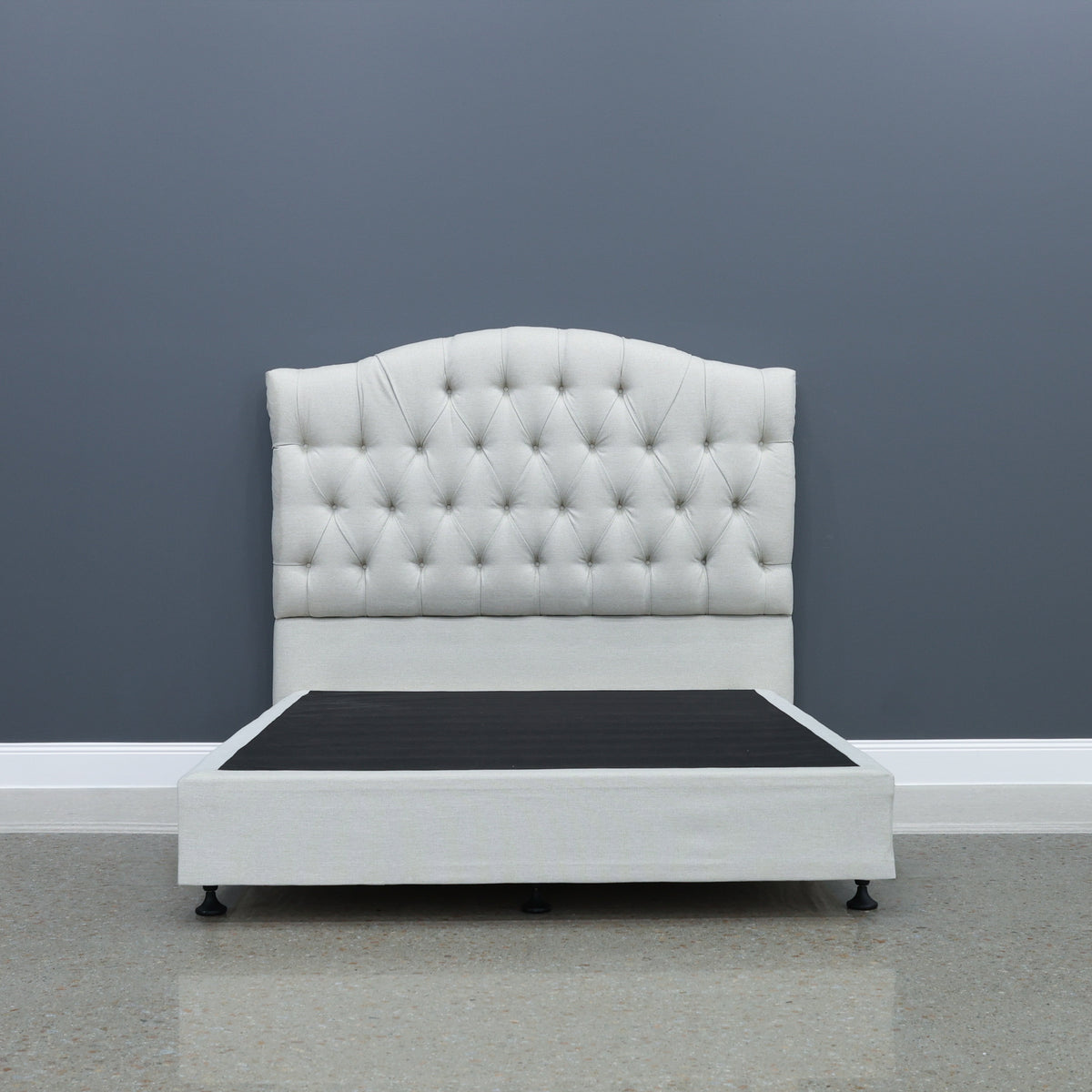 Brighton Upholstered Bedhead & Floating Base - Boston Oyster