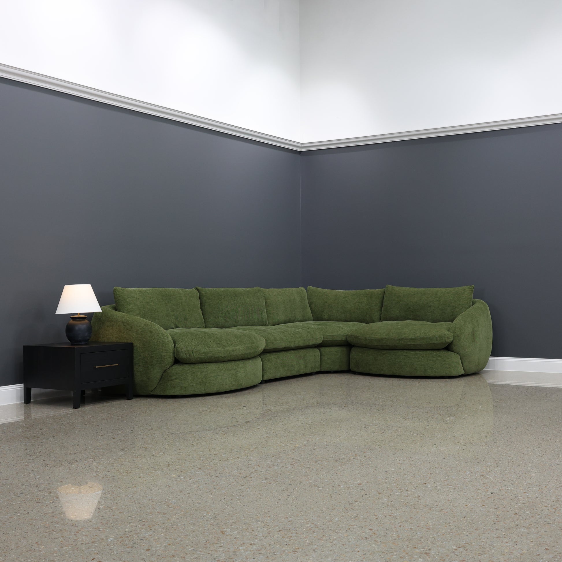Richmond 4 Piece Corner Lounge - Fern