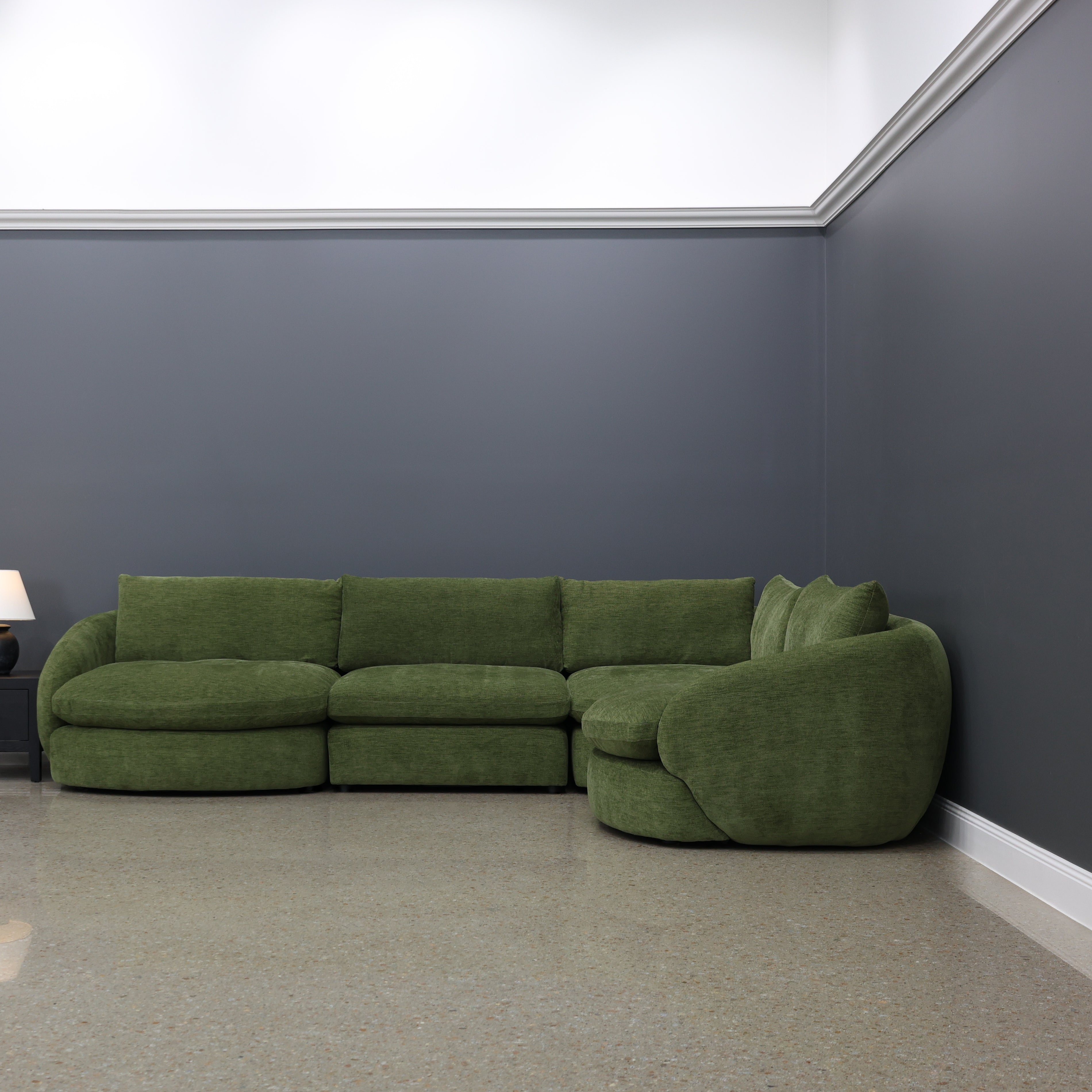 Richmond 4 Piece Corner Lounge - Fern