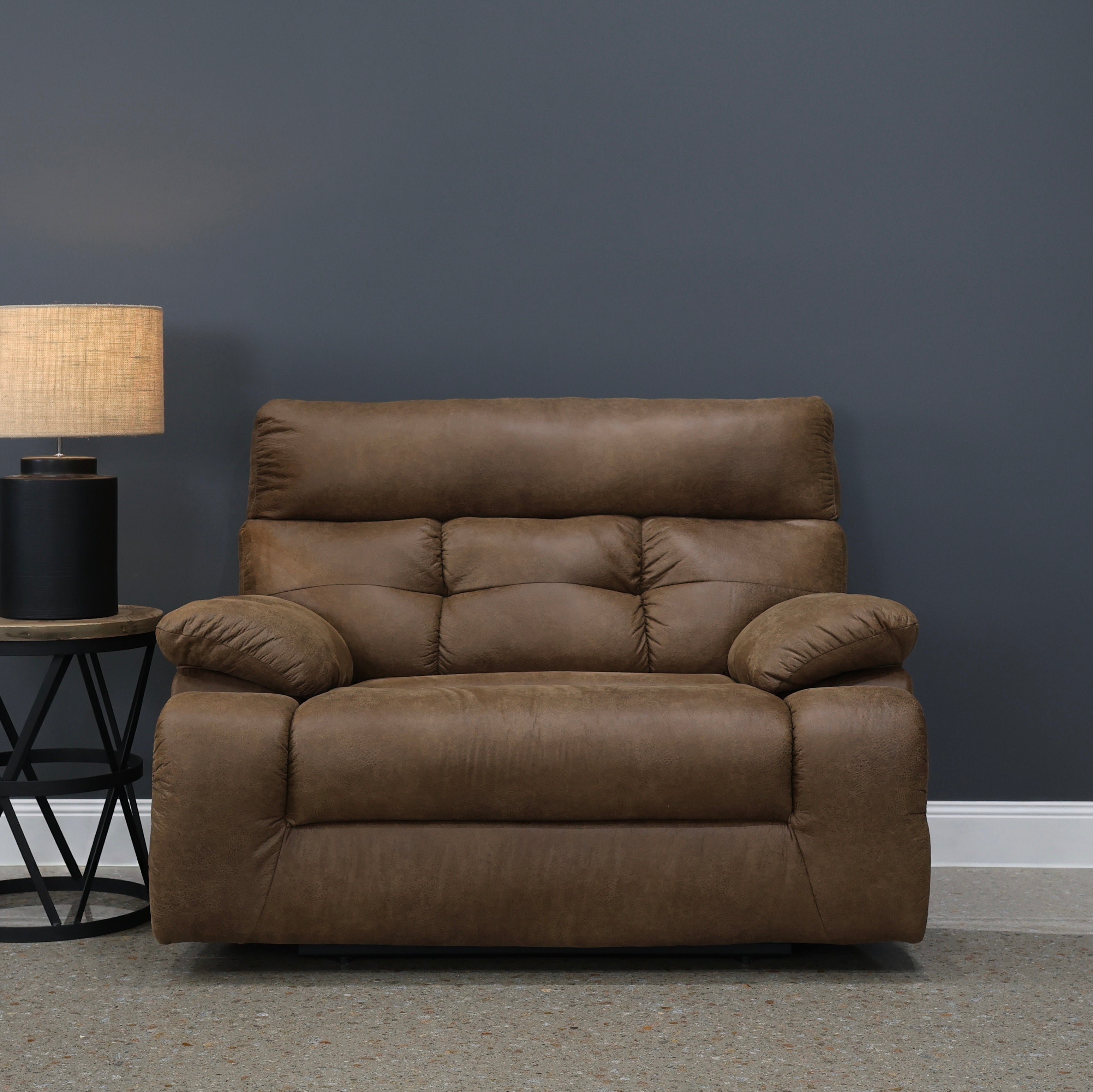 Narrabri Wide Seat Recliner - Tan Leather Air