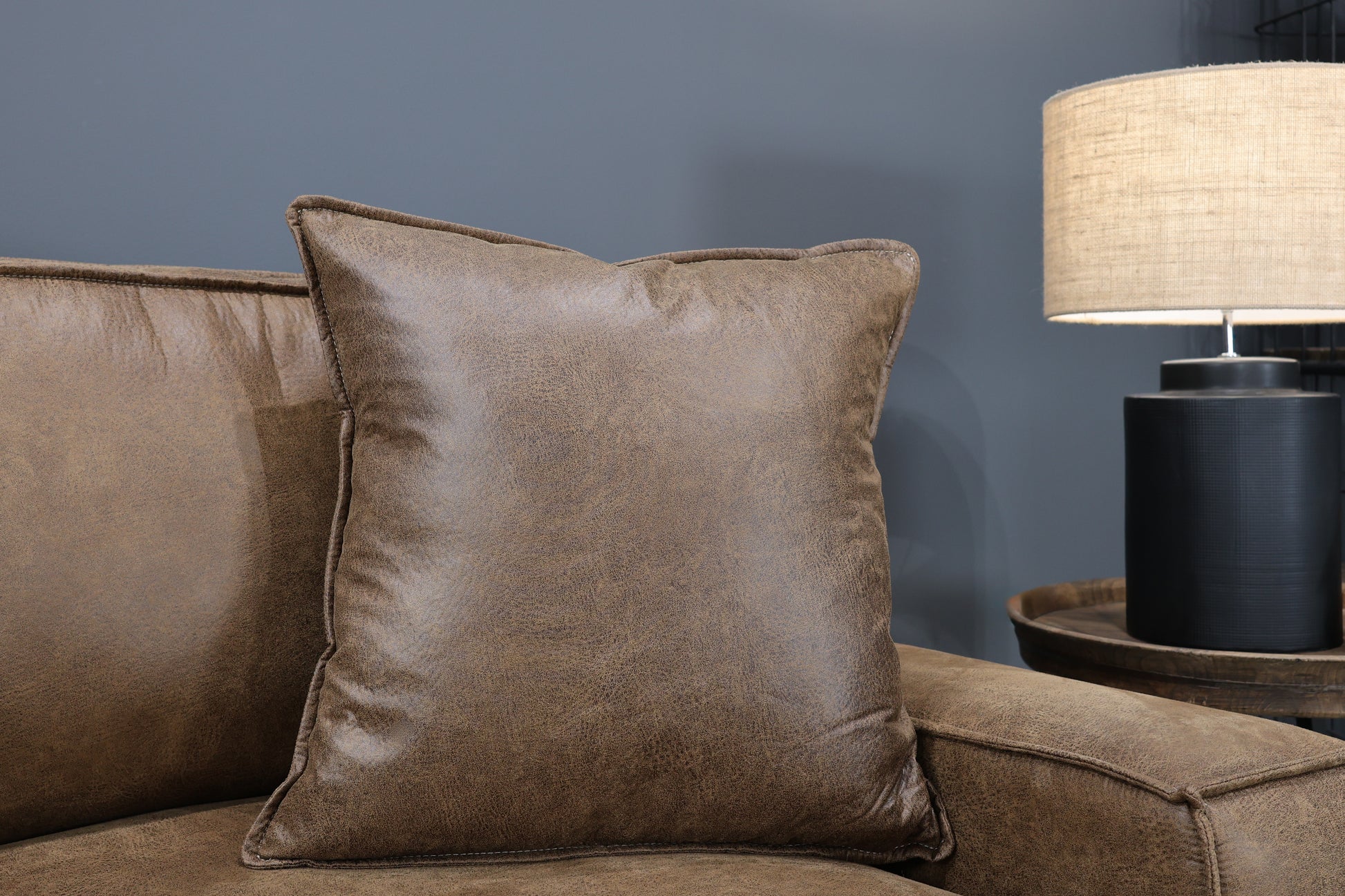 Gembrook LHF Sofa Chaise - Tan Leather Air