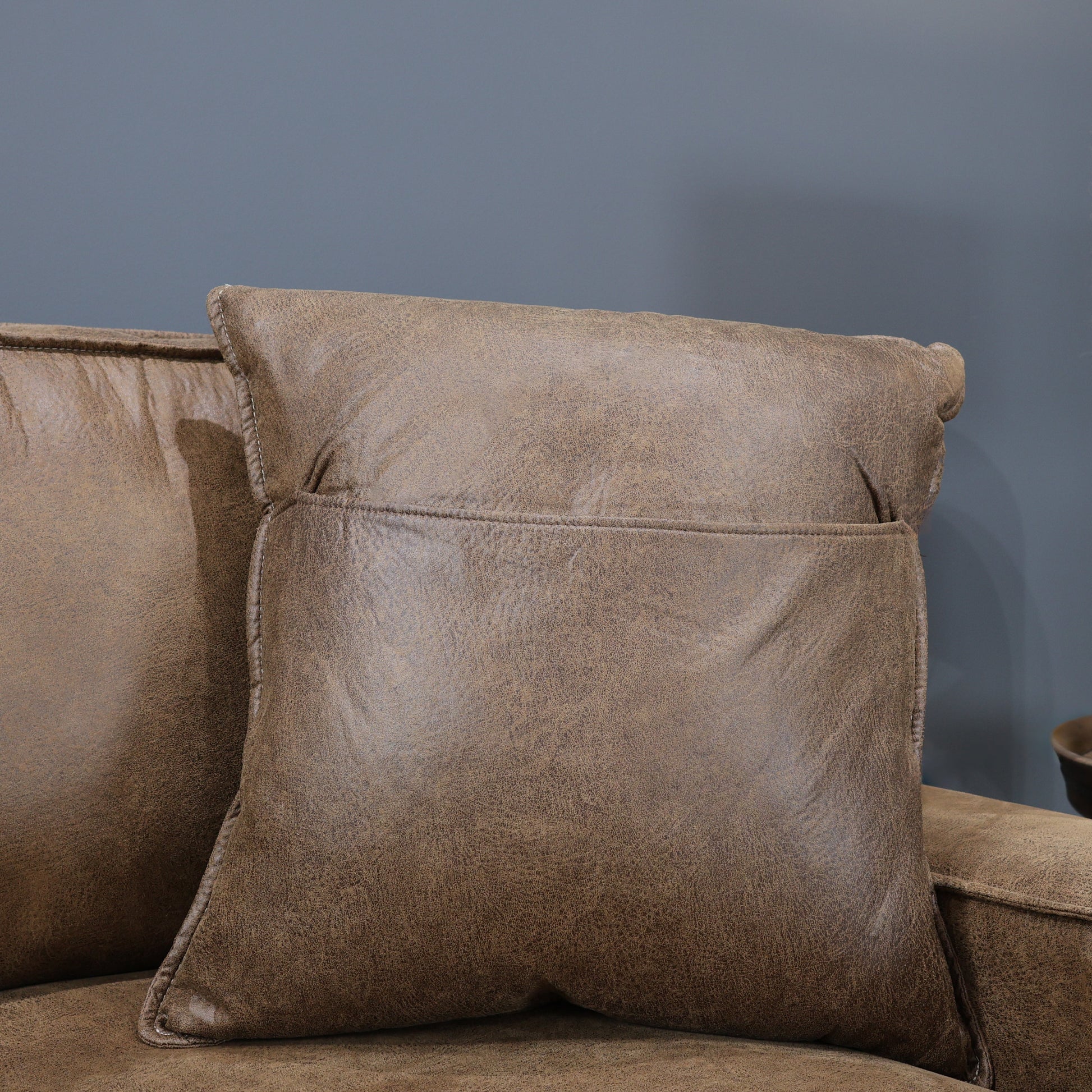 Gembrook Corner Lounge - Tan Leather Air