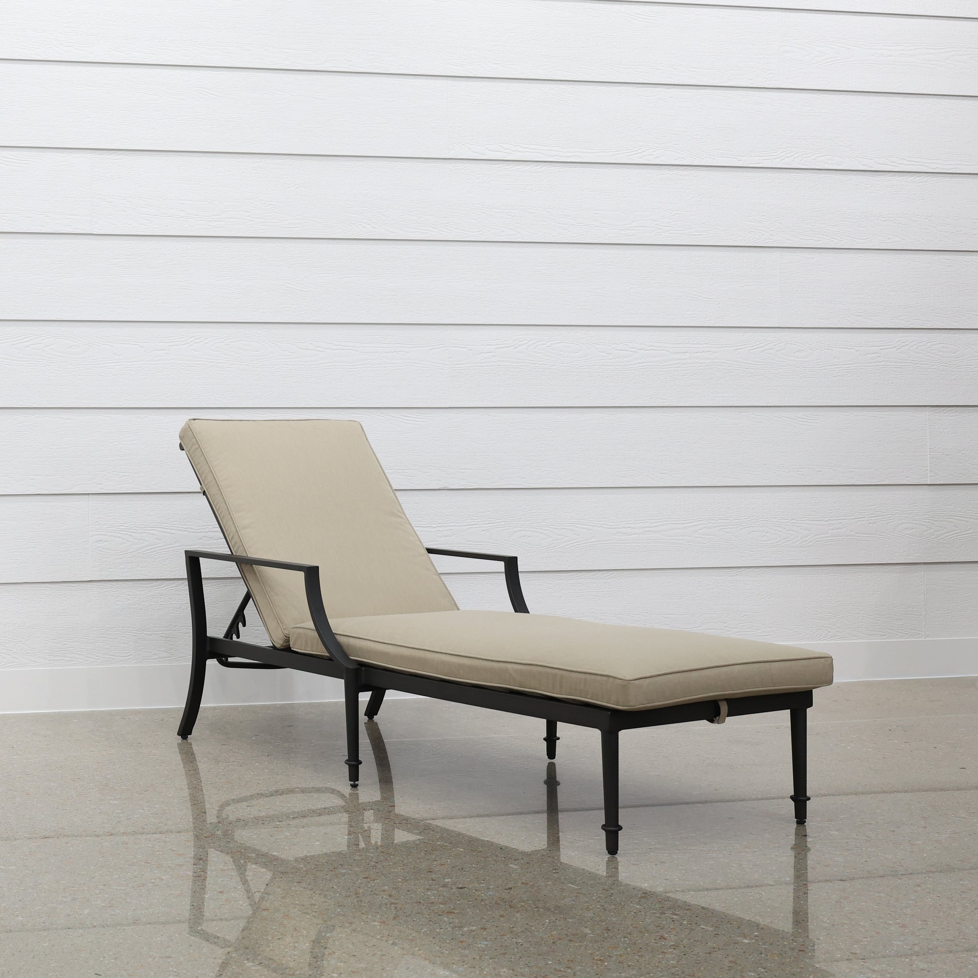 Elmore Sun Lounge Set Of 2 - Rustic Black