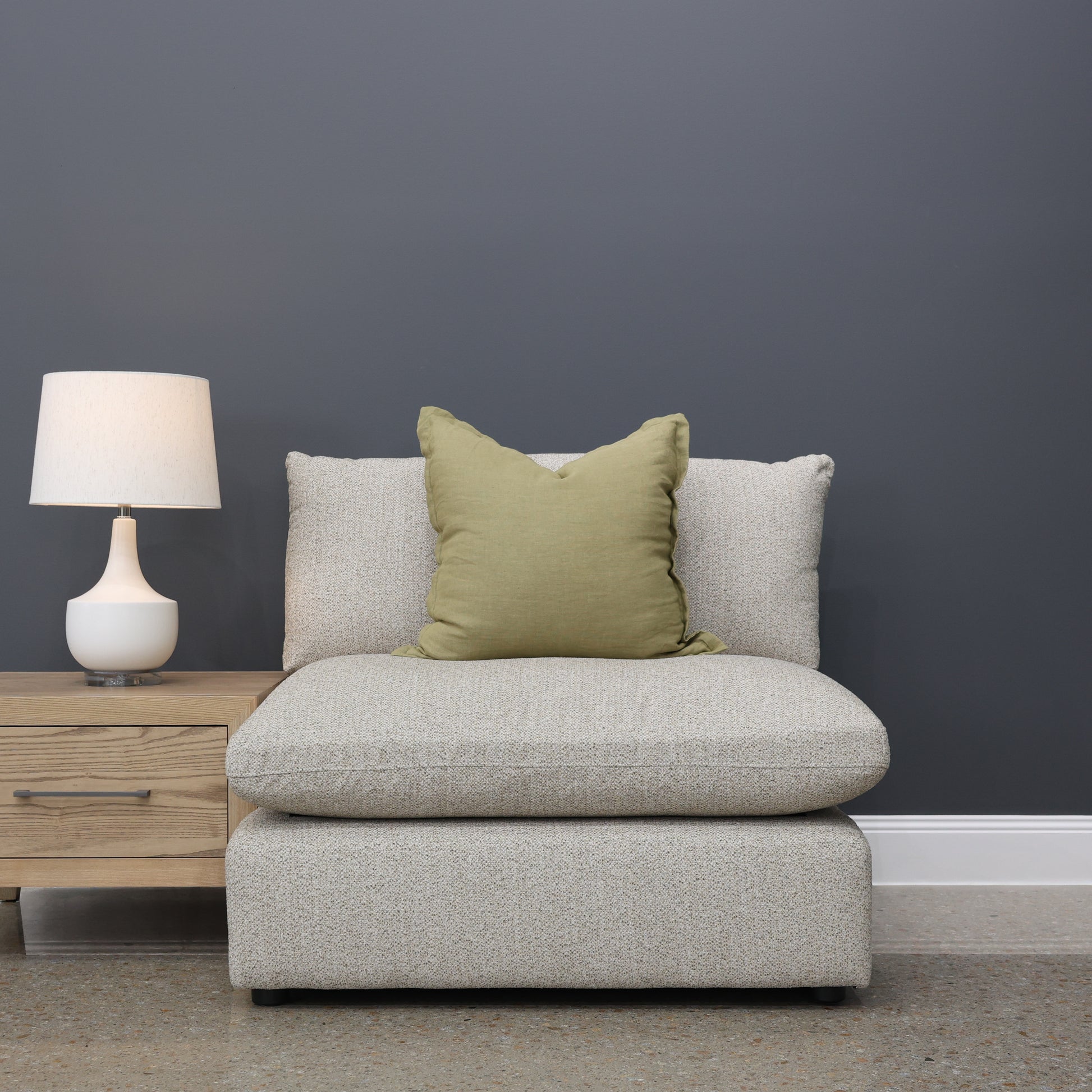 Richmond Armless Chair - Oatmeal