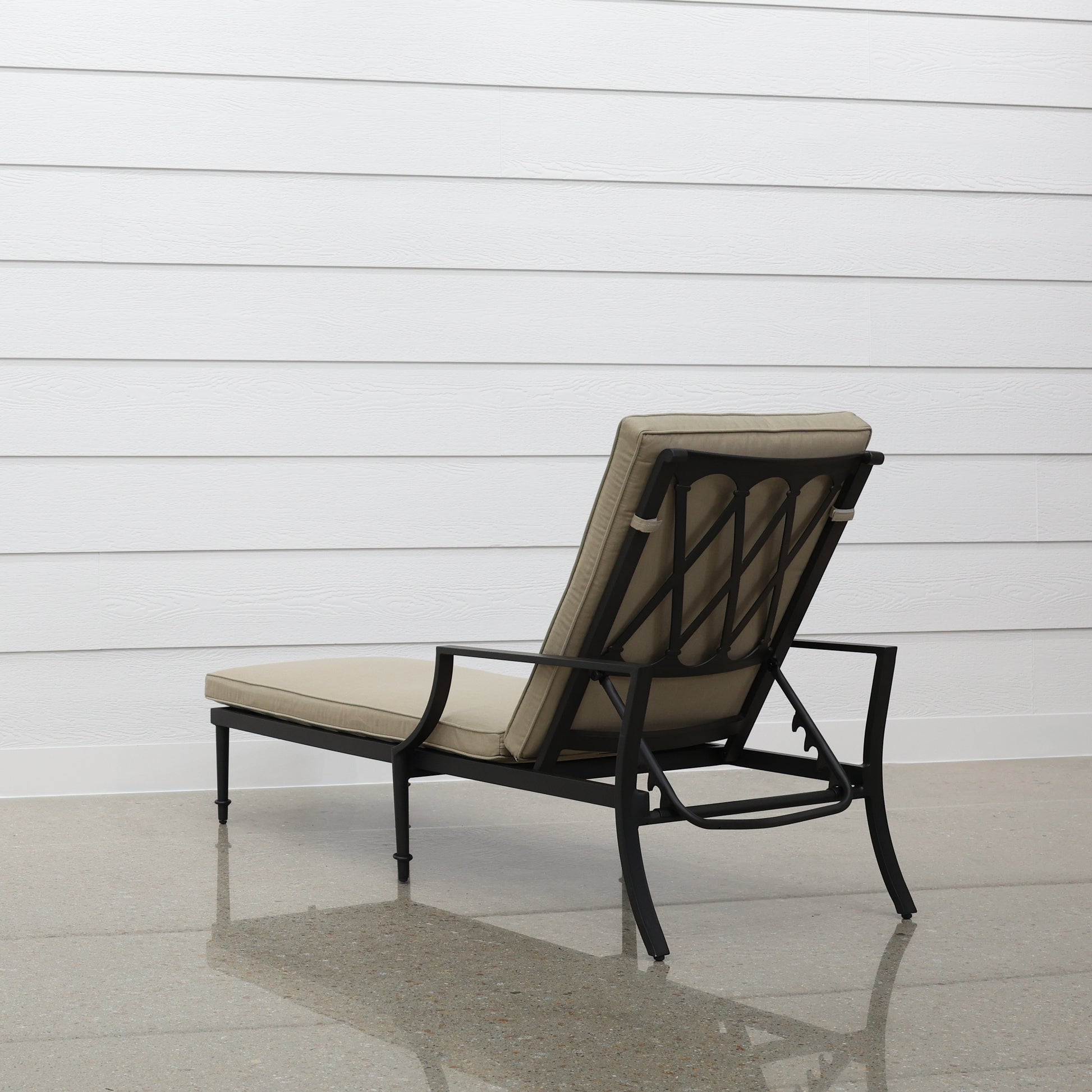 Elmore Sun Lounge Set Of 2 - Rustic Black