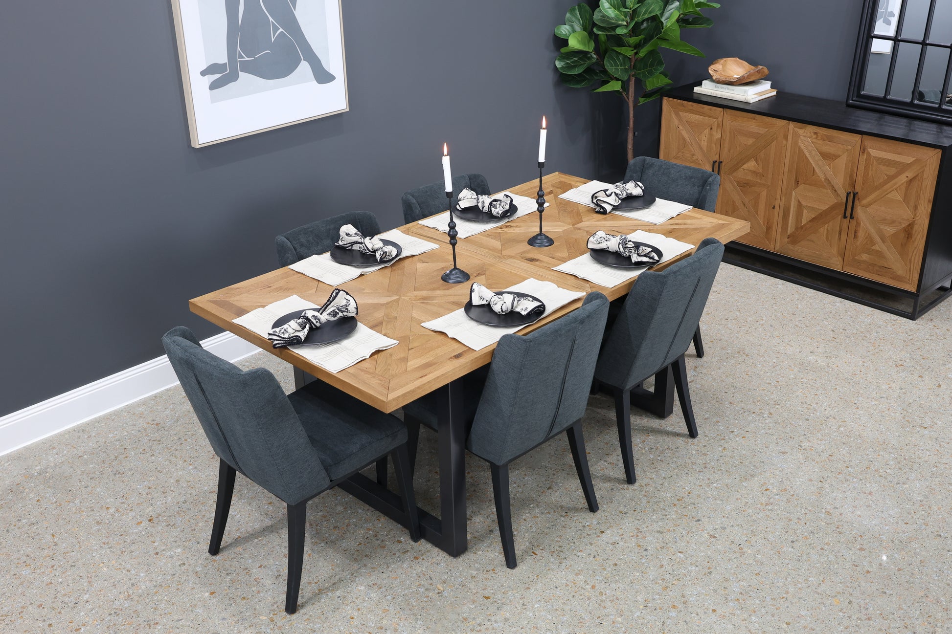 Industrial Extension Table - 190cm - 240cm L