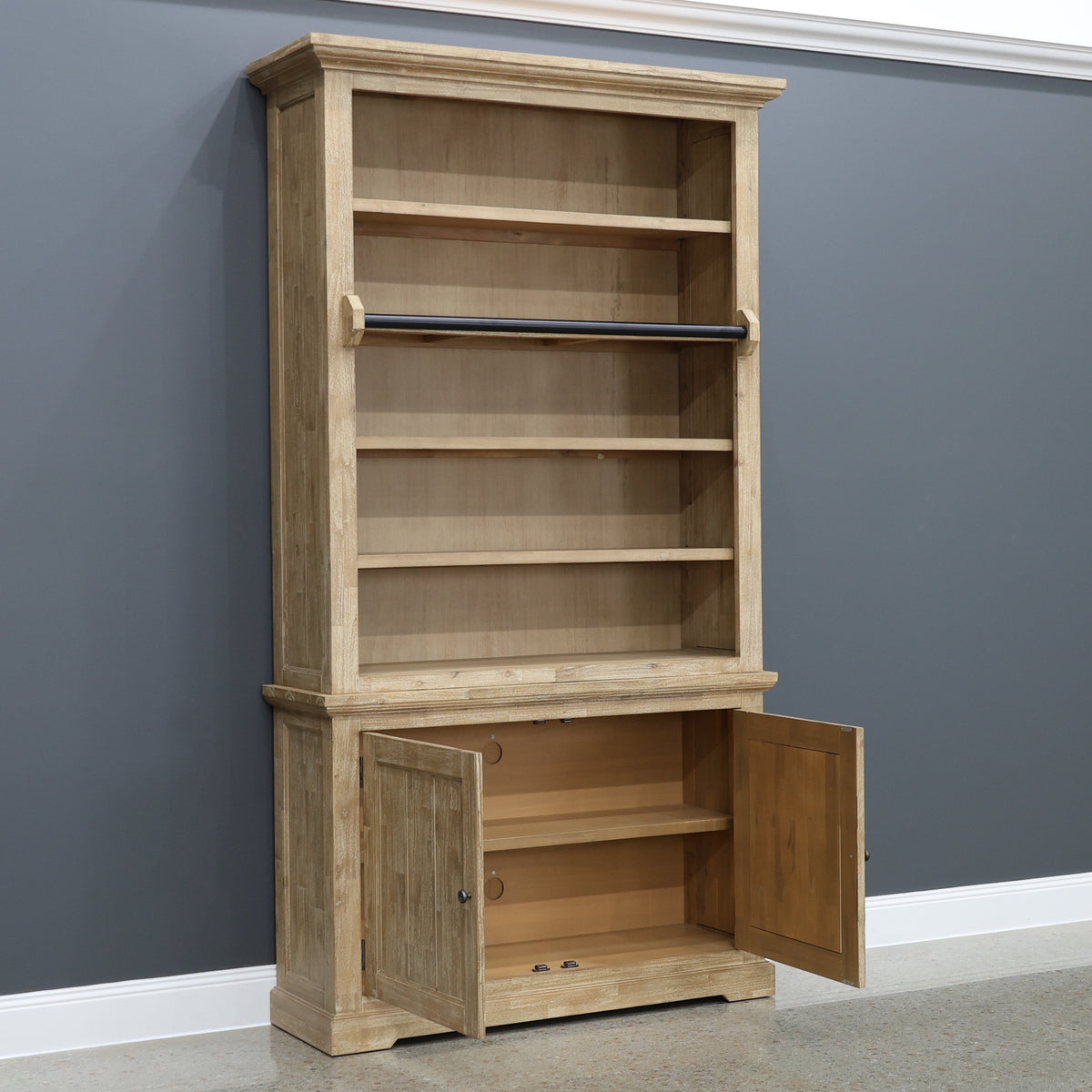 Provedore Natural Small Library w/ Decorative Ladder