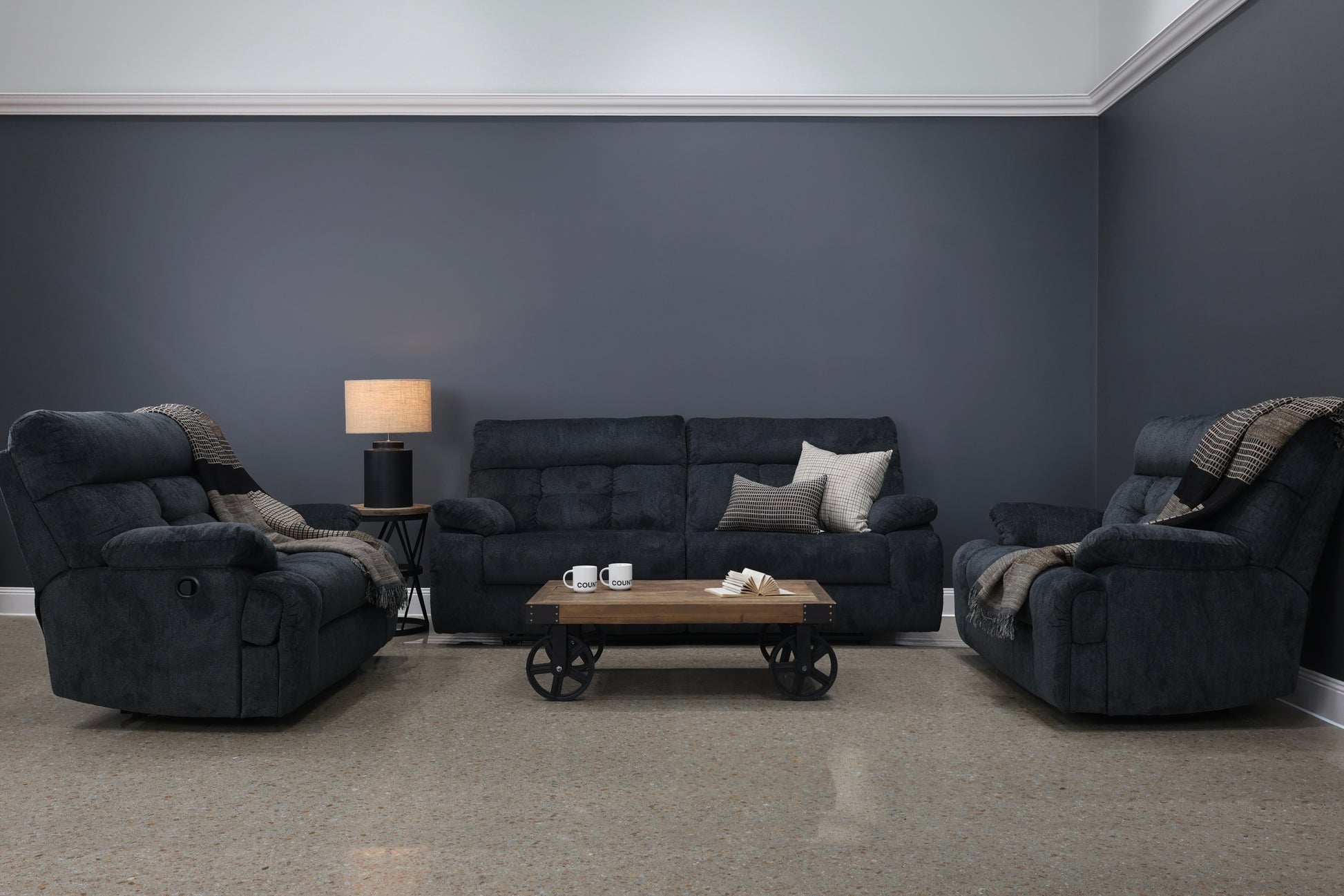 Narrabri Reclining Loveseat - Caviar