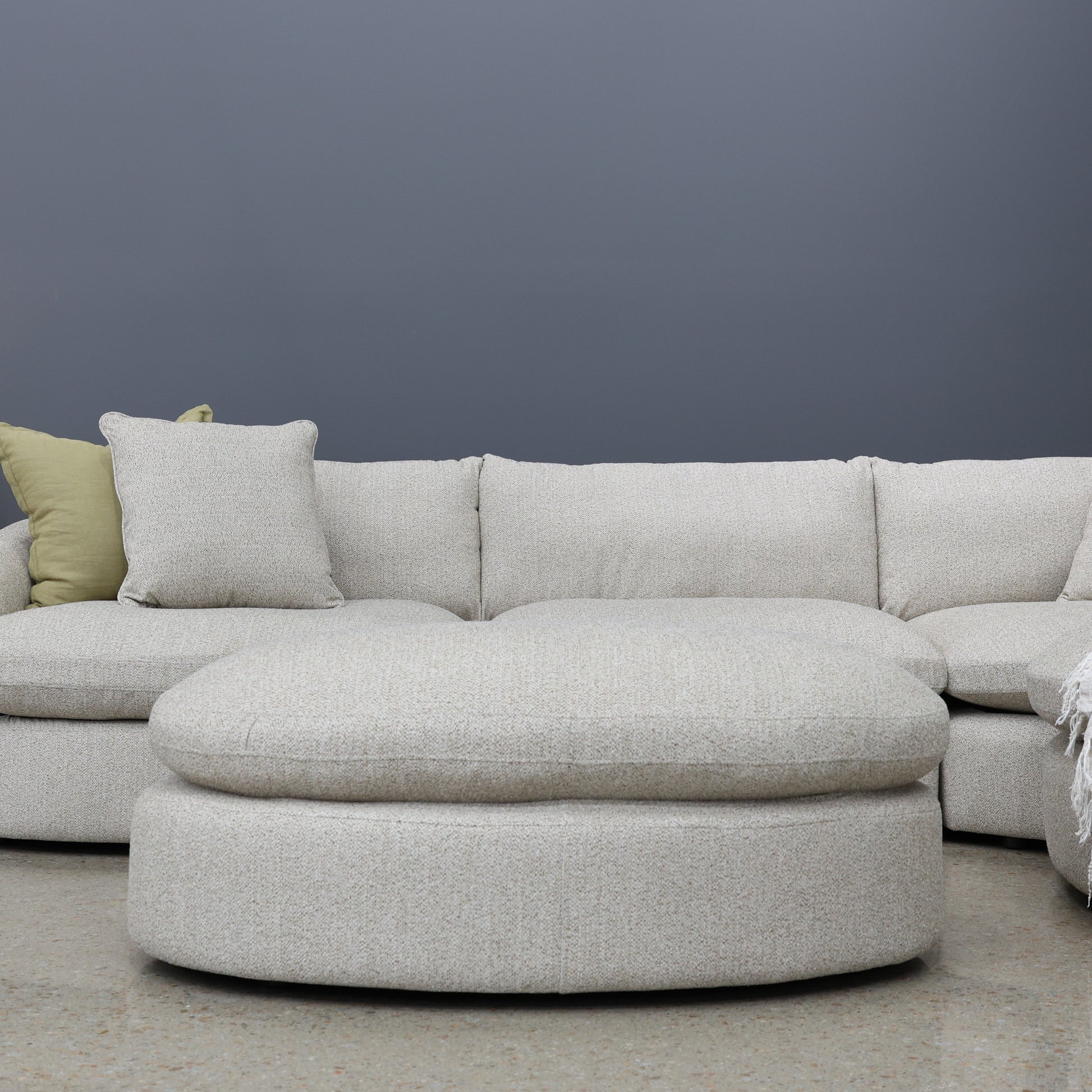 Richmond Oversized Accent Ottoman - Oatmeal