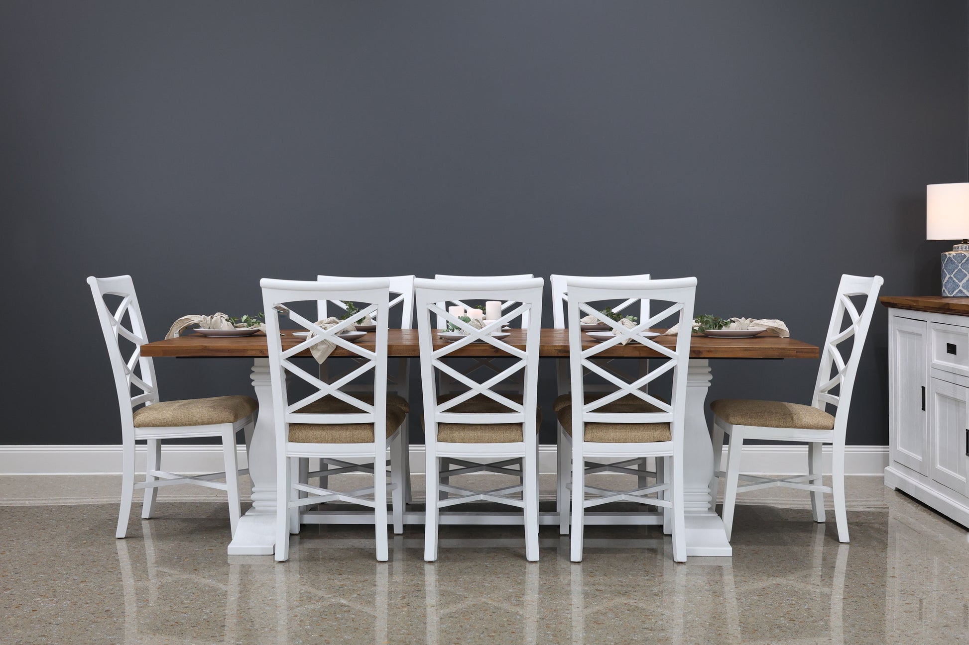 Provedore White Dining Chair